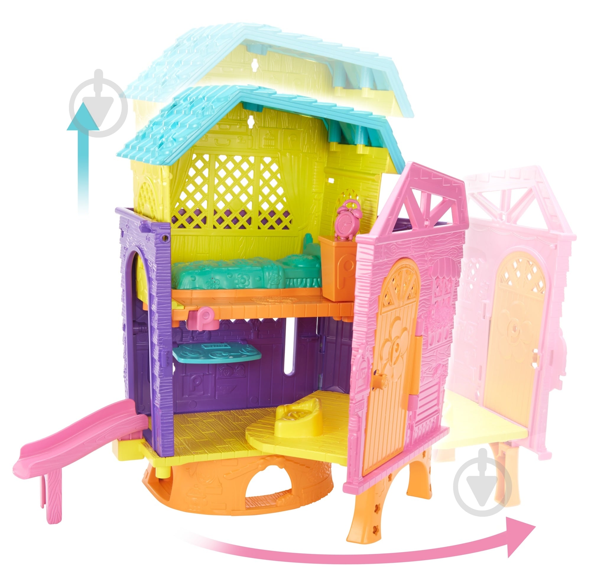 Набір з лялькою Polly Pocket Літній будиночок GMF81 - фото 5 Набір з лялькою Polly Pocket Літній будиночок GMF81 - фото 5