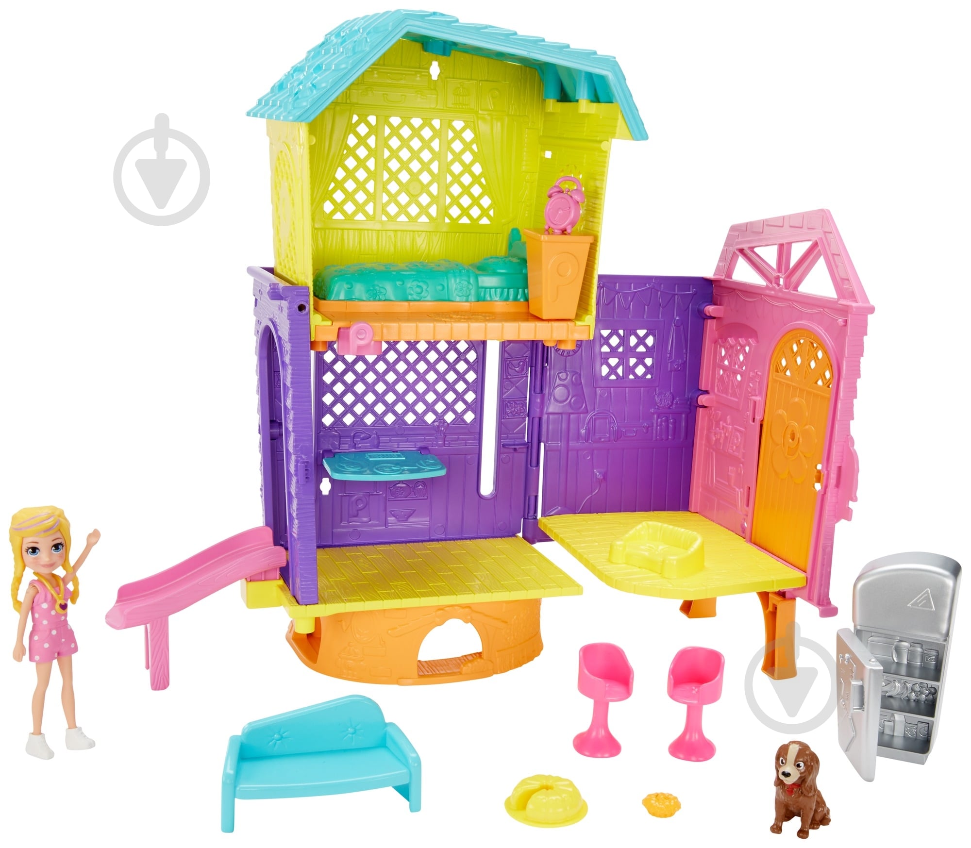 Набір з лялькою Polly Pocket Літній будиночок GMF81 - фото 3 Набір з лялькою Polly Pocket Літній будиночок GMF81 - фото 3