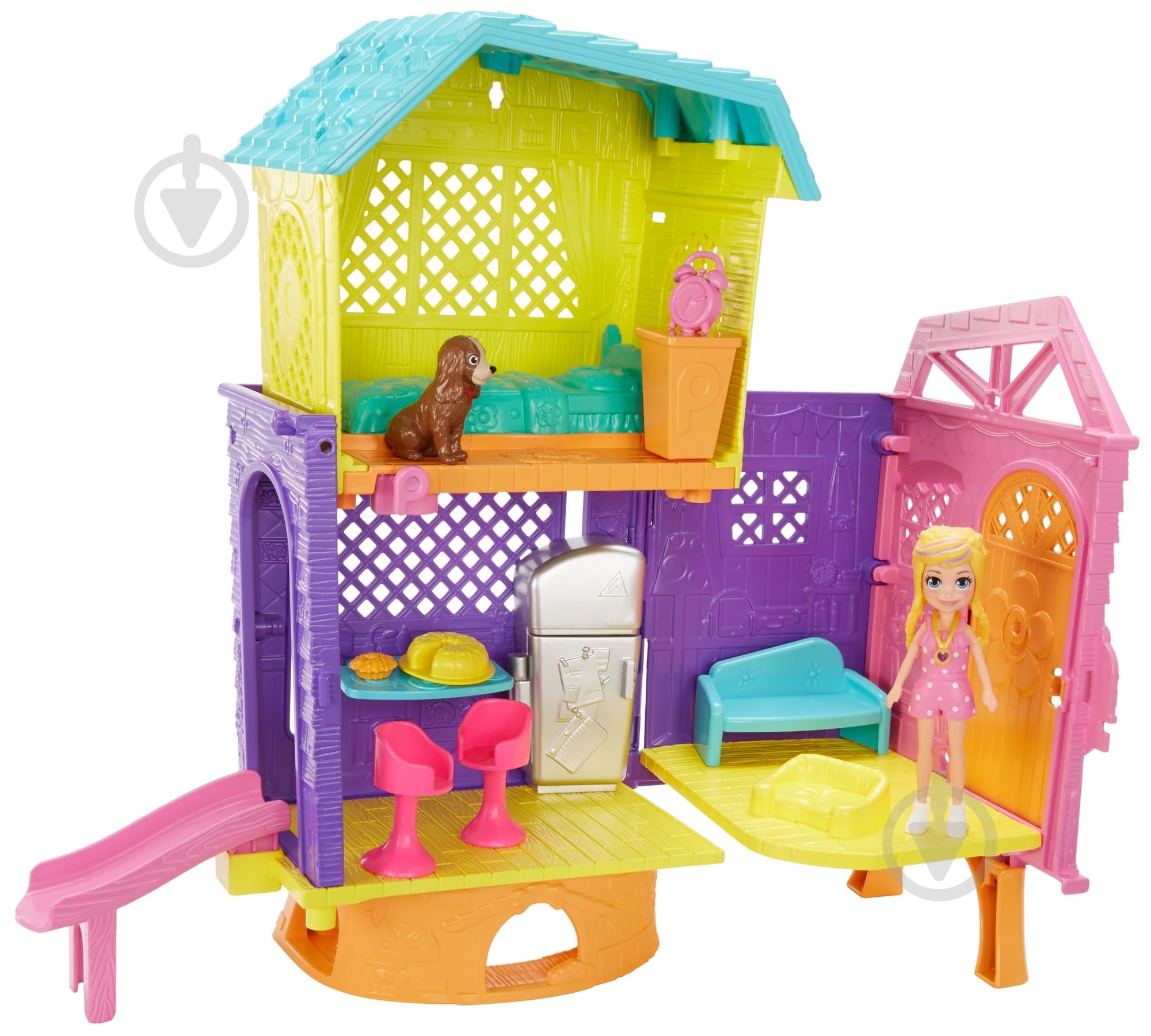 Набір з лялькою Polly Pocket Літній будиночок GMF81 - фото 1 Набір з лялькою Polly Pocket Літній будиночок GMF81 - фото 1