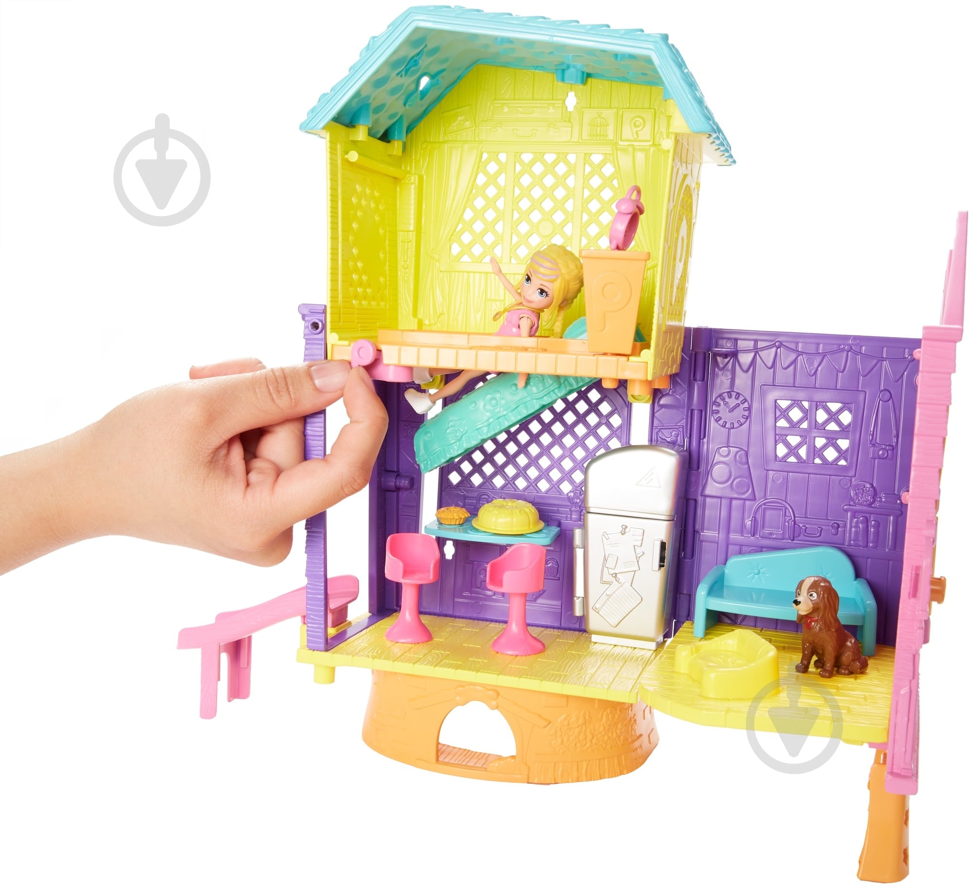 Набір з лялькою Polly Pocket Літній будиночок GMF81 - фото 4 Набір з лялькою Polly Pocket Літній будиночок GMF81 - фото 4