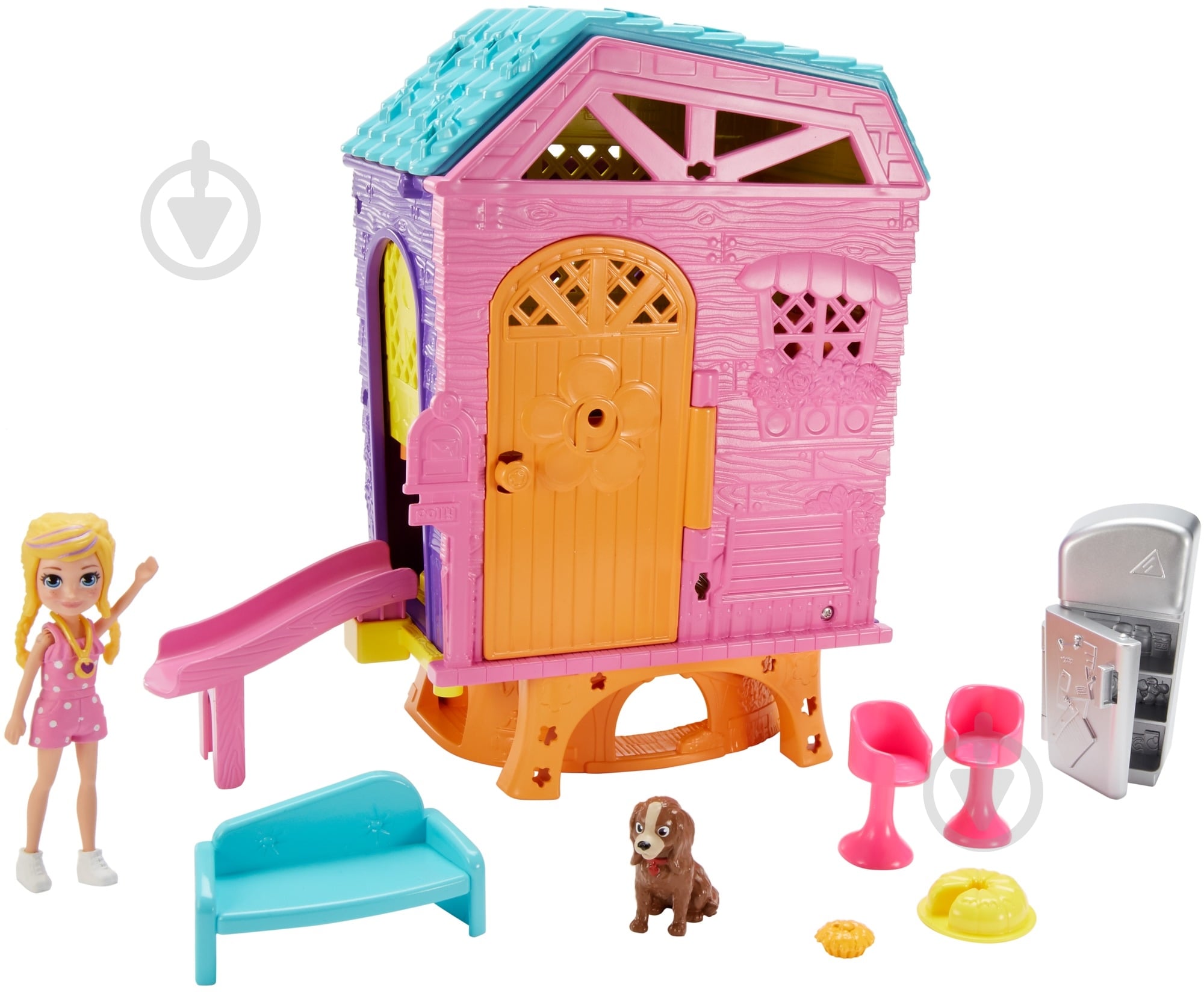 Набір з лялькою Polly Pocket Літній будиночок GMF81 - фото 7 Набір з лялькою Polly Pocket Літній будиночок GMF81 - фото 7