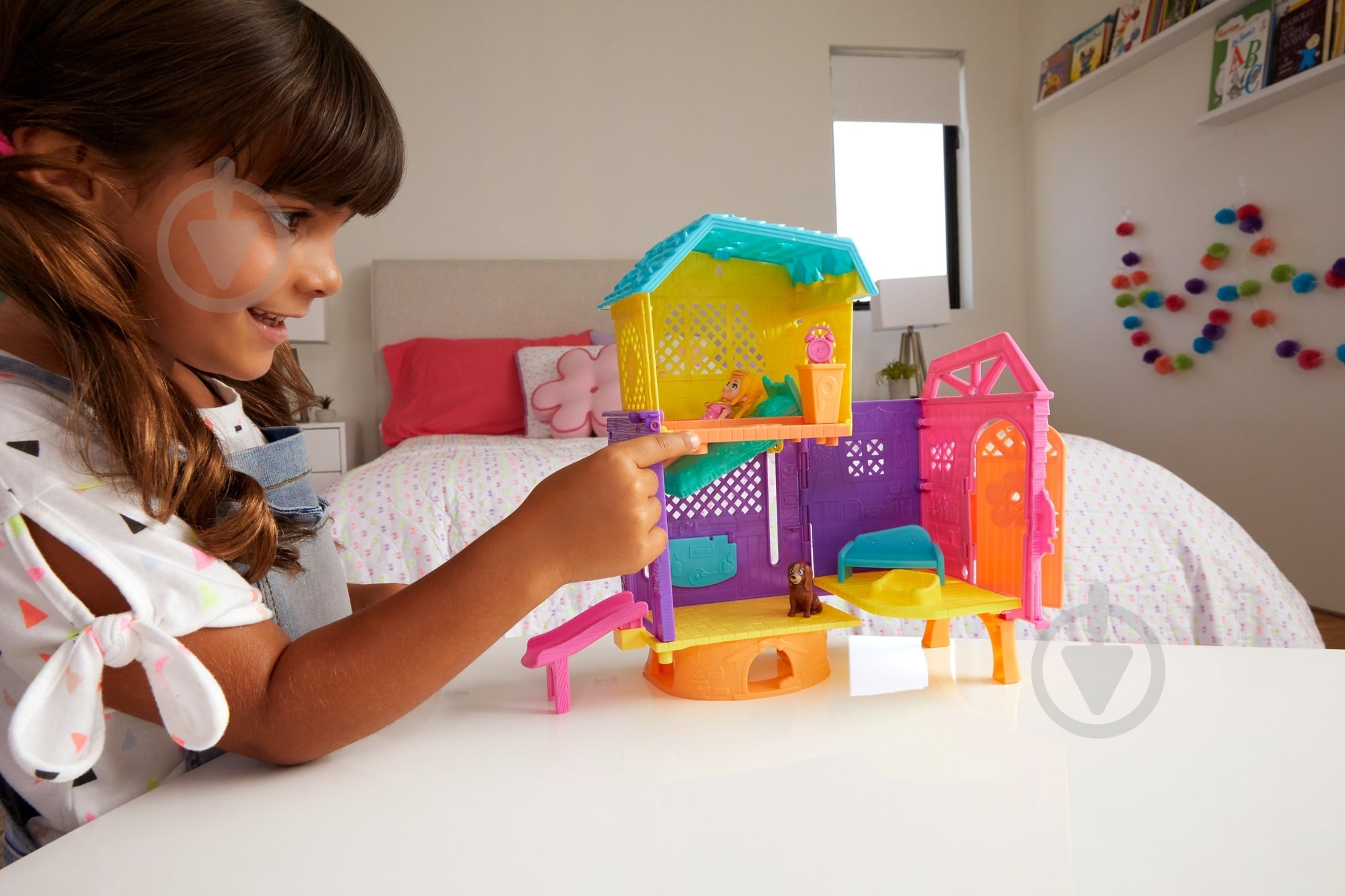 Набір з лялькою Polly Pocket Літній будиночок GMF81 - фото 6 Набір з лялькою Polly Pocket Літній будиночок GMF81 - фото 6