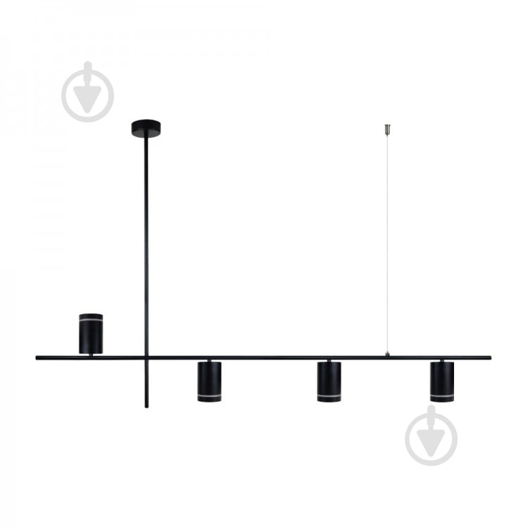 Підвіс Feron ML374 4x100 Вт GU10 матовий чорний - фото 1 Підвіс Feron ML374 4x100 Вт GU10 матовий чорний - фото 1