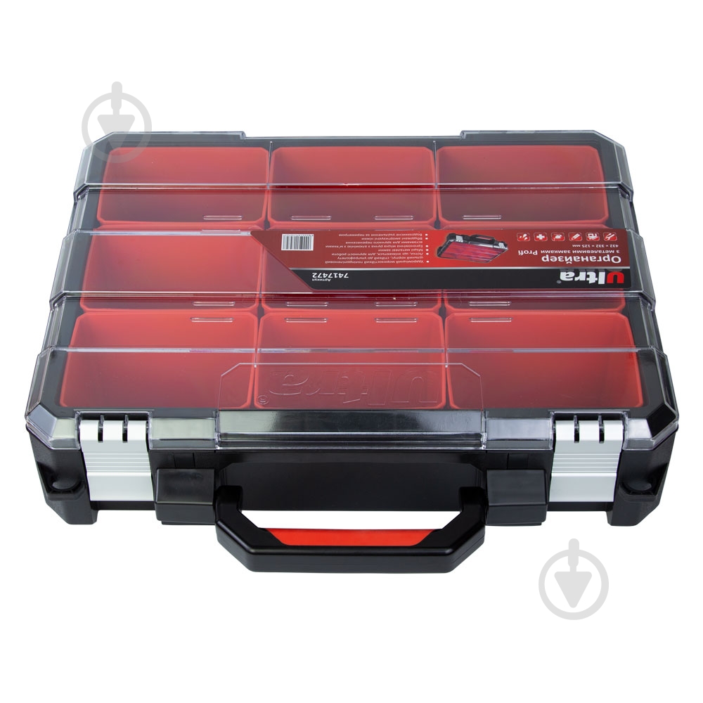 Органайзер для ручного инструмента Ultra металлические замки Profi 432×332×125мм 7417472 - фото 2 Органайзер для ручного инструмента Ultra металлические замки Profi 432×332×125мм 7417472 - фото 2