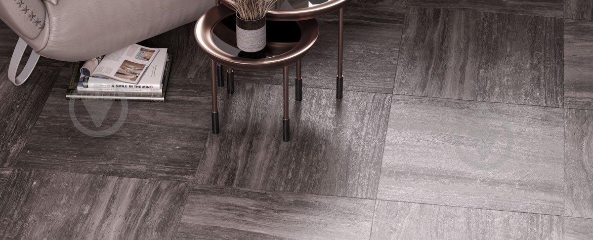 Плитка Allore Group Travertine Anthracite W M 25x75 NR Satin 1 - фото 7