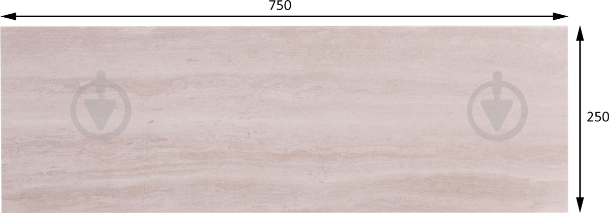 Плитка Allore Group Travertine Silver W M NR Satin 1 25x75 см - фото 6