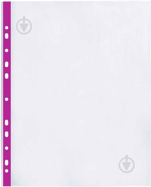 Набор файлов А4+, 40 мкм, фактура глянец с фиолетовой лентой (100 шт/уп) Optima - фото 1 Набор файлов А4+, 40 мкм, фактура глянец с фиолетовой лентой (100 шт/уп) Optima - фото 1