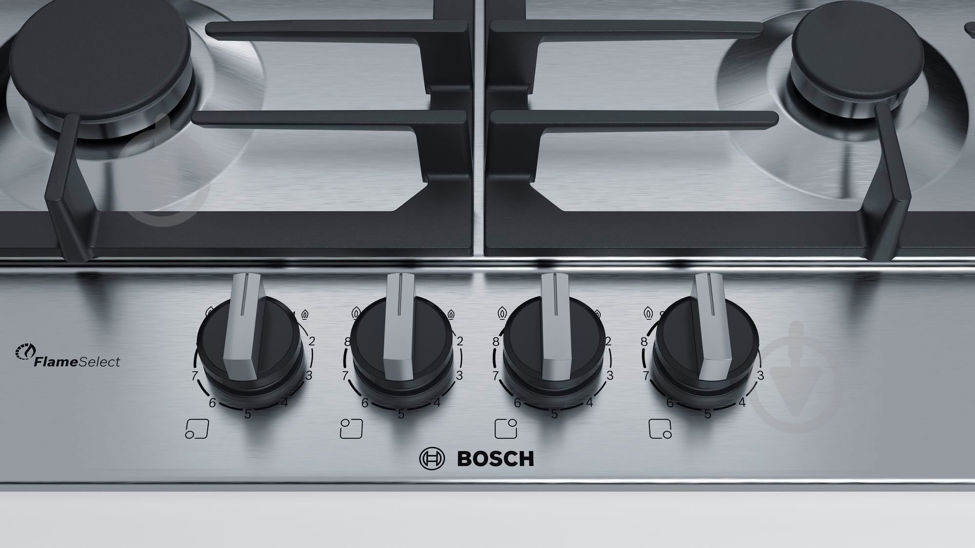 Варочная поверхность газовая Bosch PCH6A5B90R - фото 2 Варочная поверхность газовая Bosch PCH6A5B90R - фото 2