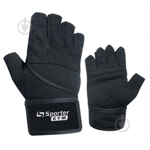 Перчатки для фитнеса Sporter MFG-222.7 B р. M черный - фото 1