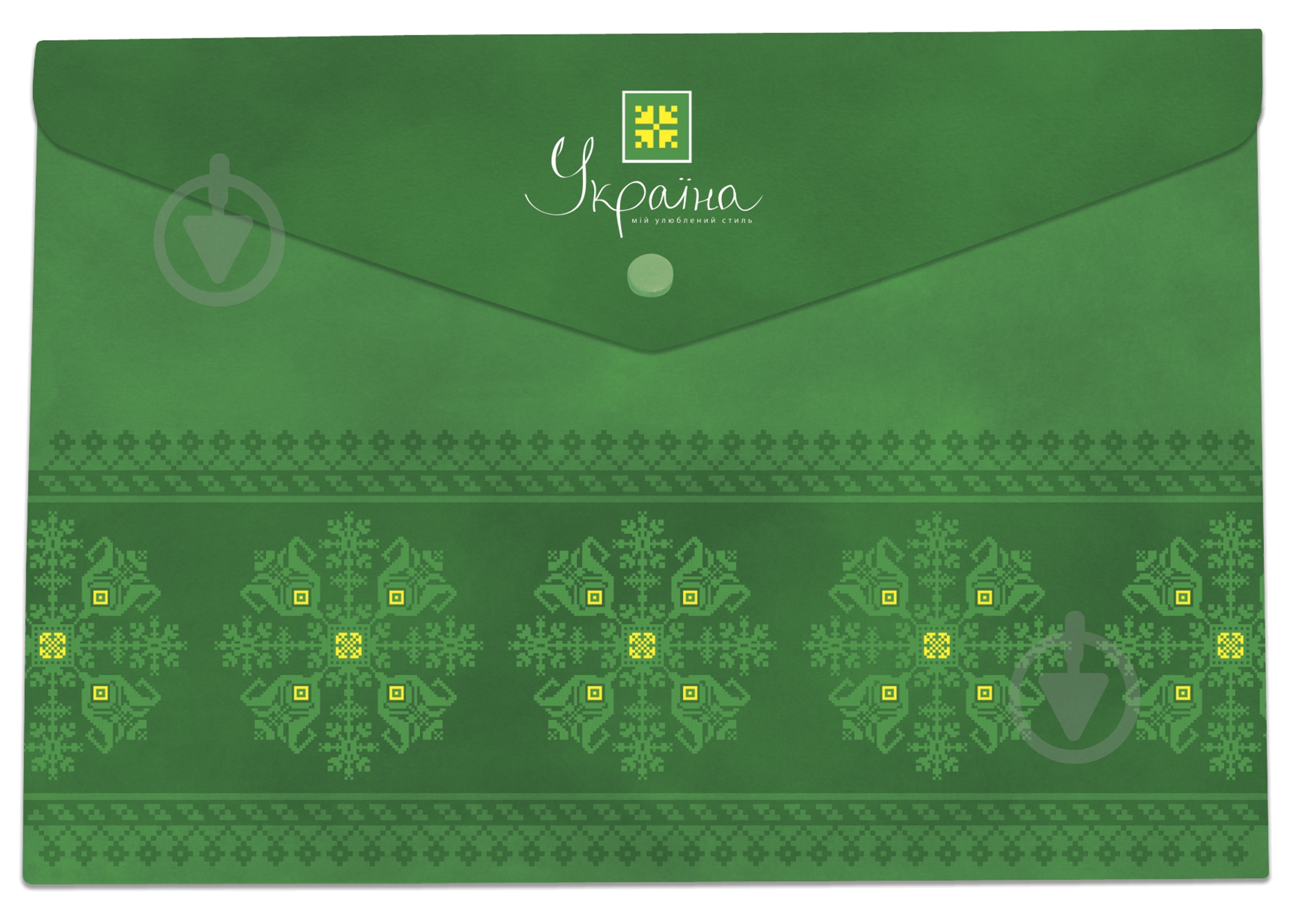 Папка-конверт А4 непрозрачная на кнопке зеленая O35201-04 Optima - фото 1 Папка-конверт А4 непрозрачная на кнопке зеленая O35201-04 Optima - фото 1