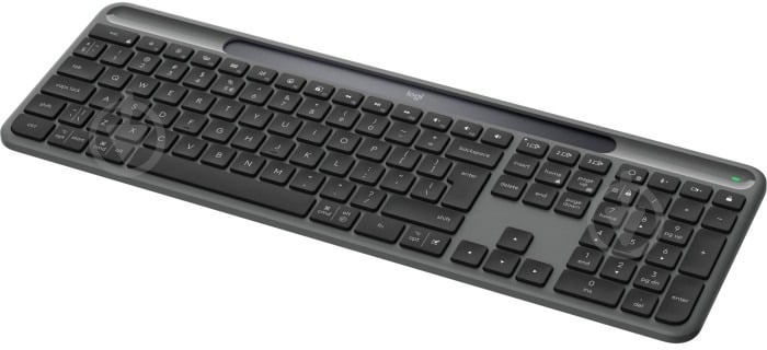 Клавиатура беспроводная Logitech Slim Solar+ for Business Wireless/Bluetooth Graphite (920-013779) black - фото 2 Клавиатура беспроводная Logitech Slim Solar+ for Business Wireless/Bluetooth Graphite (920-013779) black - фото 2