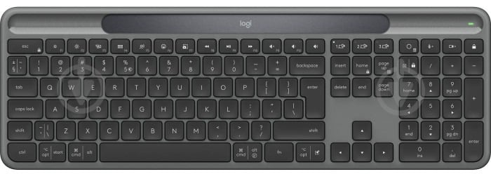 Клавиатура беспроводная Logitech Slim Solar+ for Business Wireless/Bluetooth Graphite (920-013779) black - фото 1 Клавиатура беспроводная Logitech Slim Solar+ for Business Wireless/Bluetooth Graphite (920-013779) black - фото 1