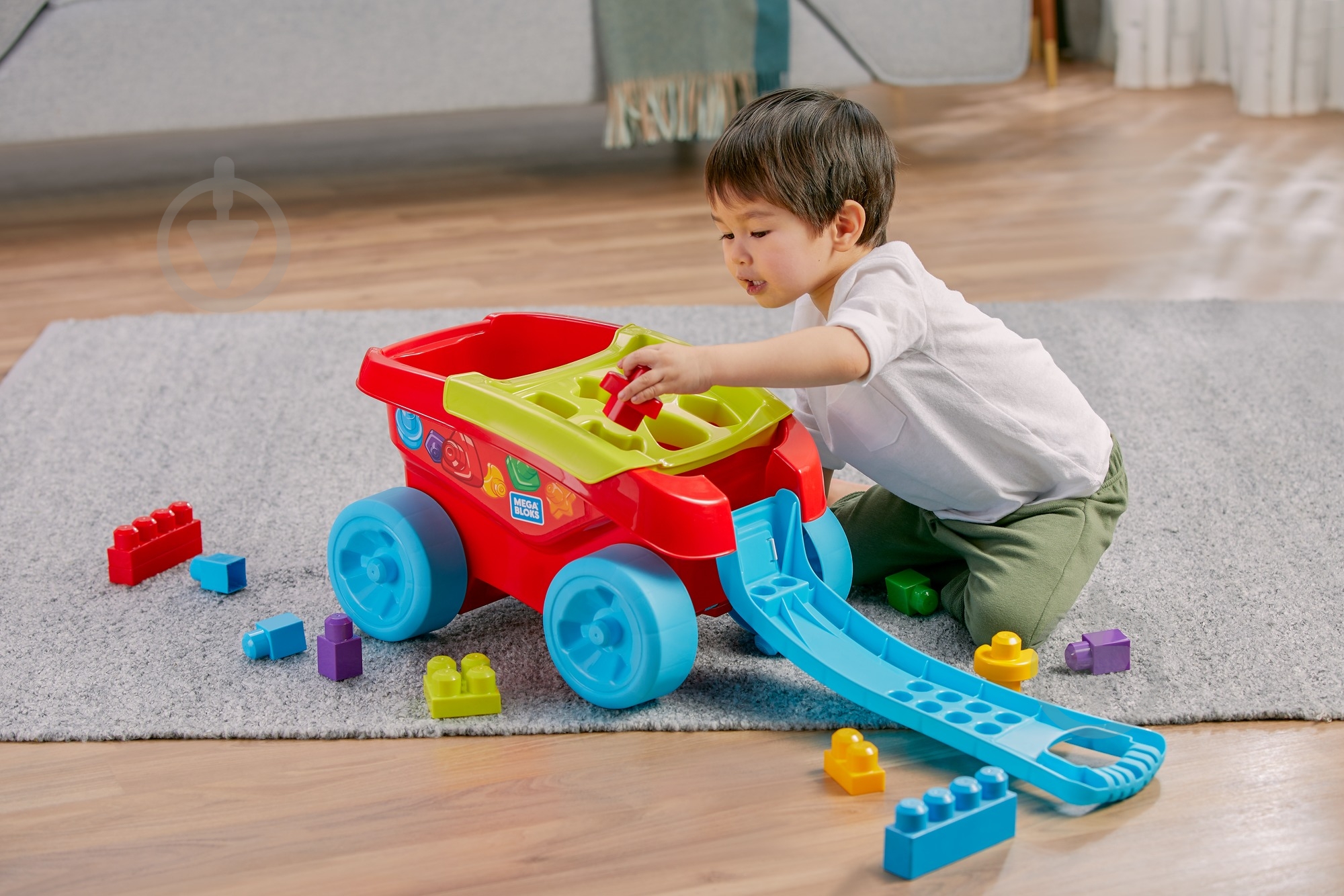 Игрушка-конструктор Mega Bloks Сортируем кубики FVJ47 - фото 2 Игрушка-конструктор Mega Bloks Сортируем кубики FVJ47 - фото 2