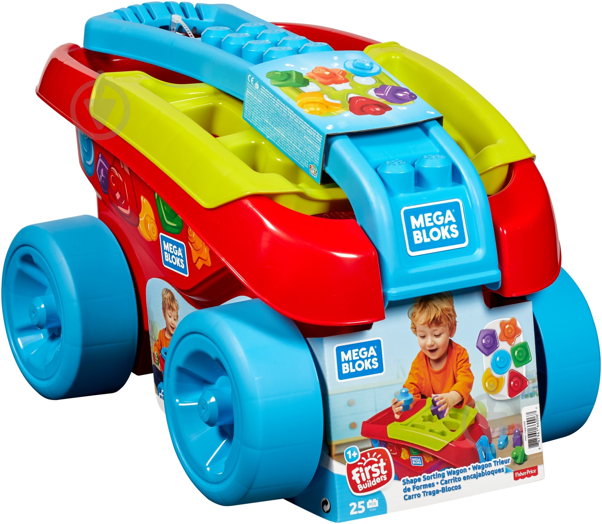 Игрушка-конструктор Mega Bloks Сортируем кубики FVJ47 - фото 1 Игрушка-конструктор Mega Bloks Сортируем кубики FVJ47 - фото 1