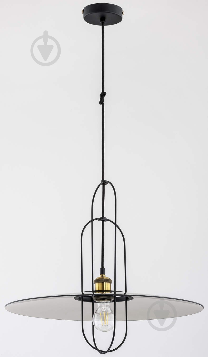 Подвес ALFA Castro 1x60 Вт E27 черный 60495 - фото 1