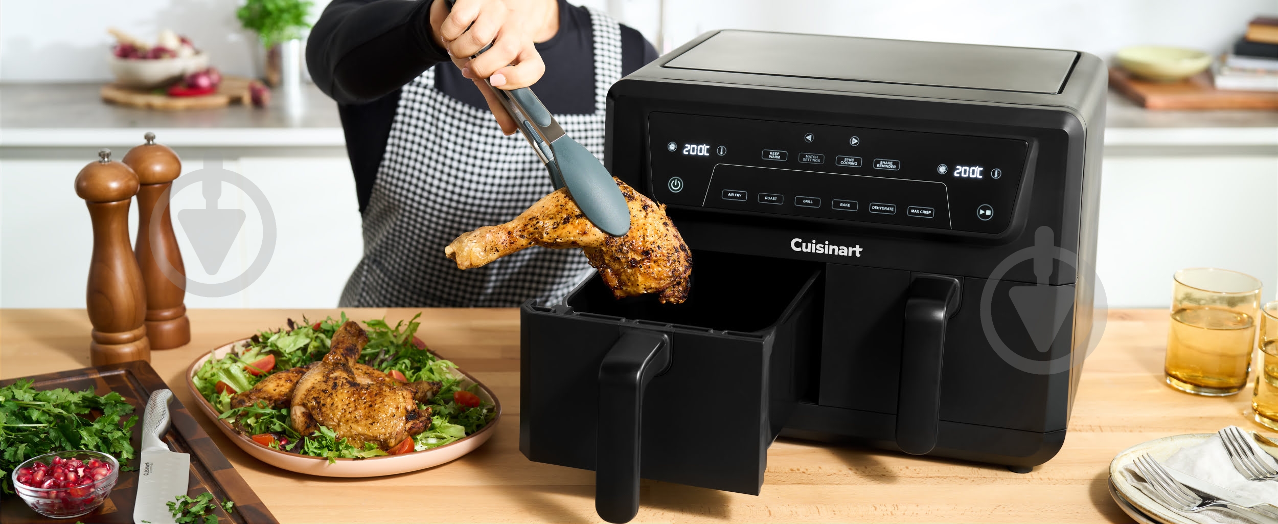 Мультипечь Cuisinart AIR-TWIN 10.4L AFD10OBLE - фото 5