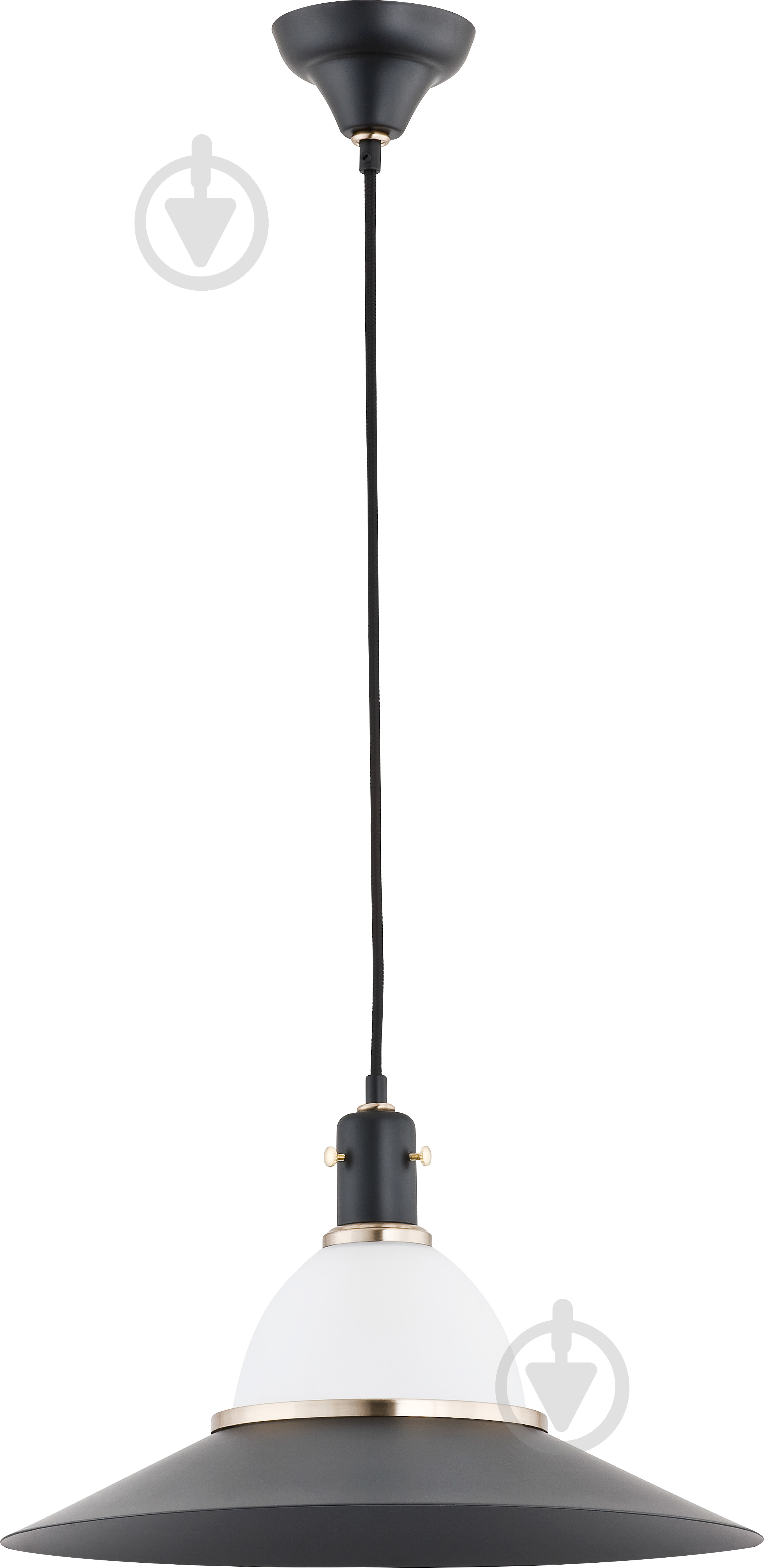 Подвес ALFA Miley 1x60 Вт E27 черный/белый 60335 - фото 1