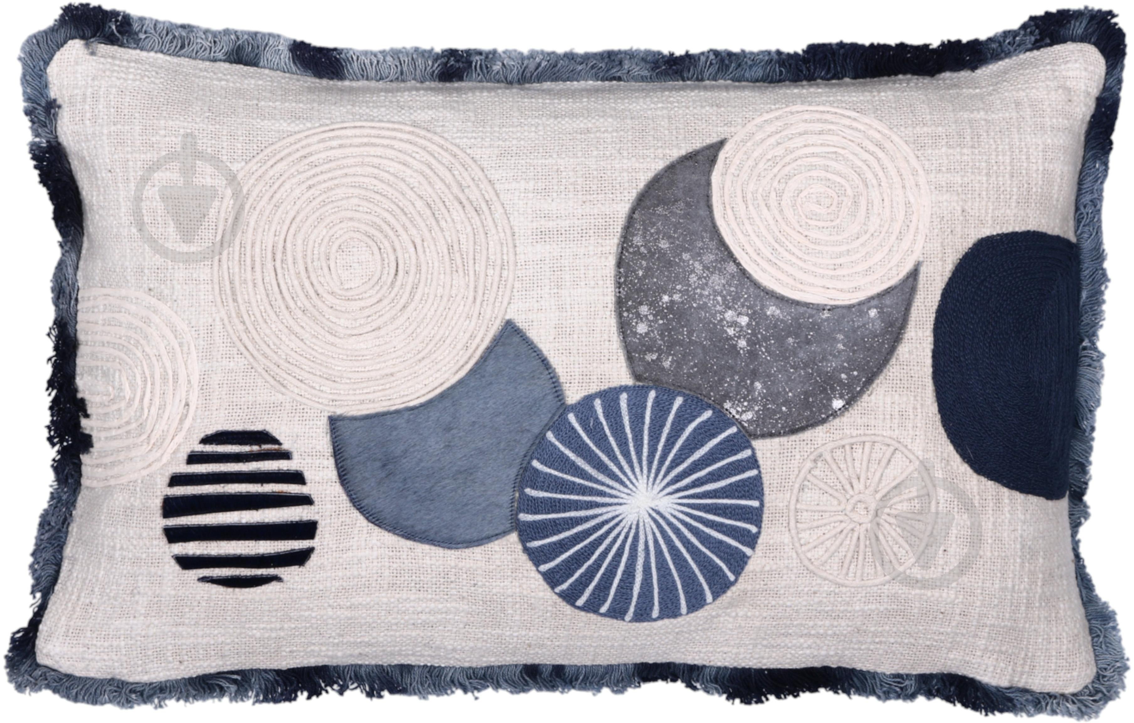 Наволочка декоративна Cotton Slub 30x50 см блакитний PANACHE - фото 1 Наволочка декоративна Cotton Slub 30x50 см блакитний PANACHE - фото 1