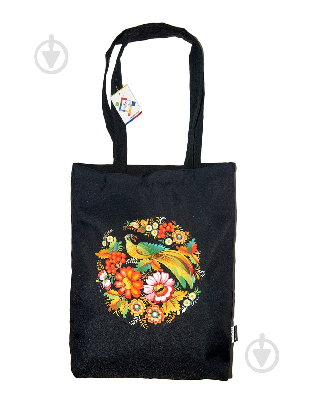 Сумка-шопер 4PROFI Розпис чорний із візерунком - фото 1