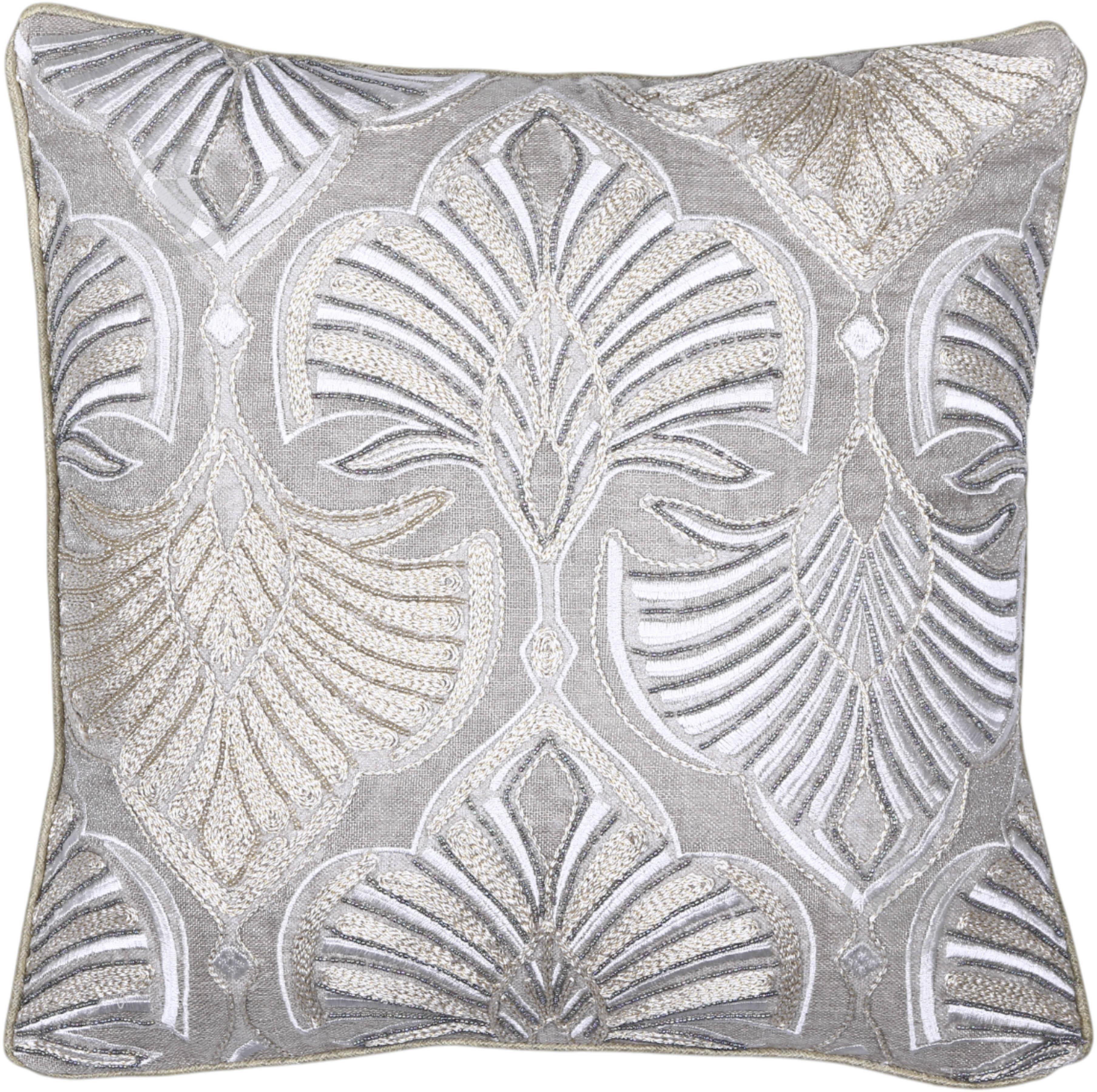 Наволочка декоративна Lurex Line з ручною вишивкою 45x45 см PANACHE - фото 1
