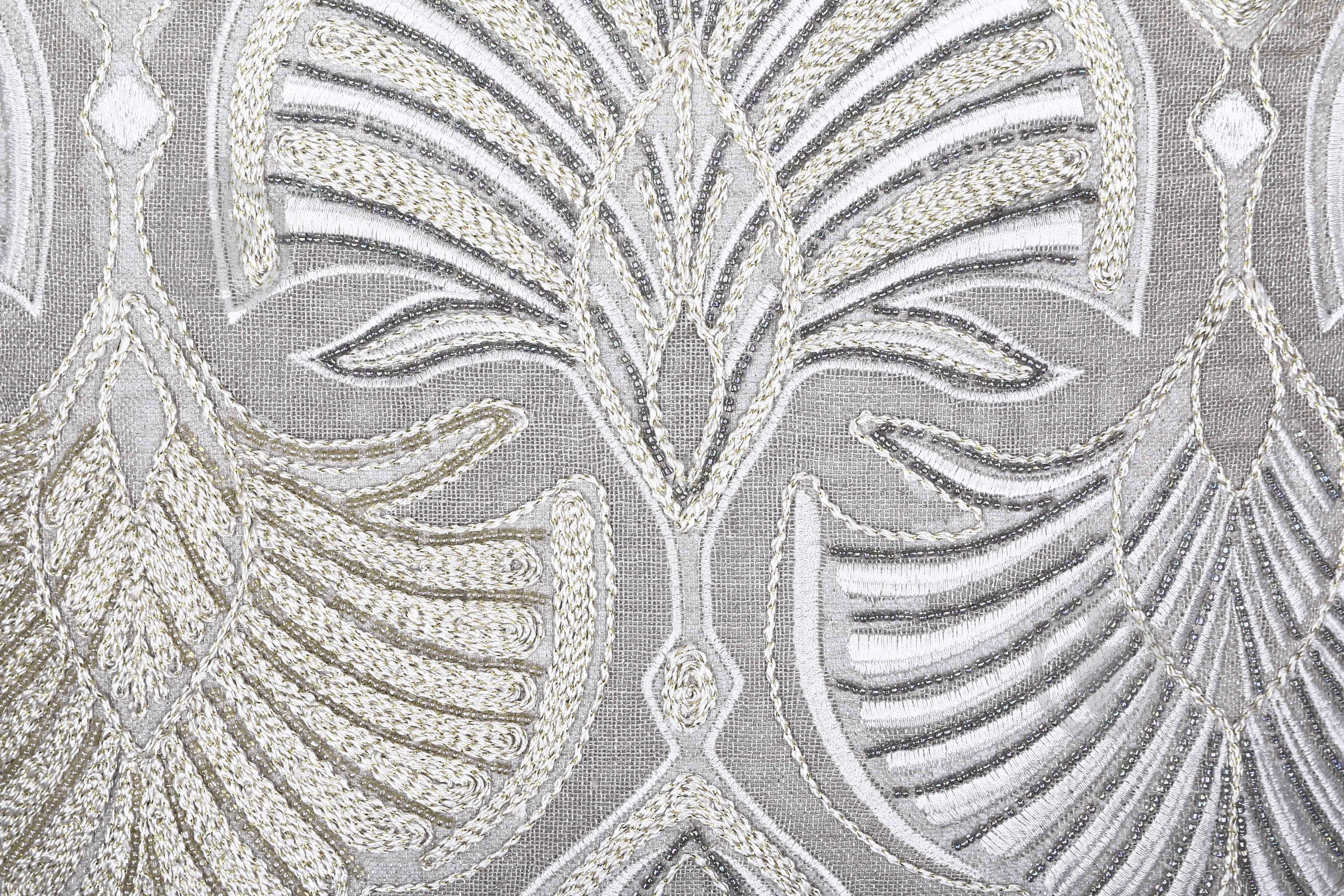 Наволочка декоративна Lurex Line з ручною вишивкою 45x45 см PANACHE - фото 2