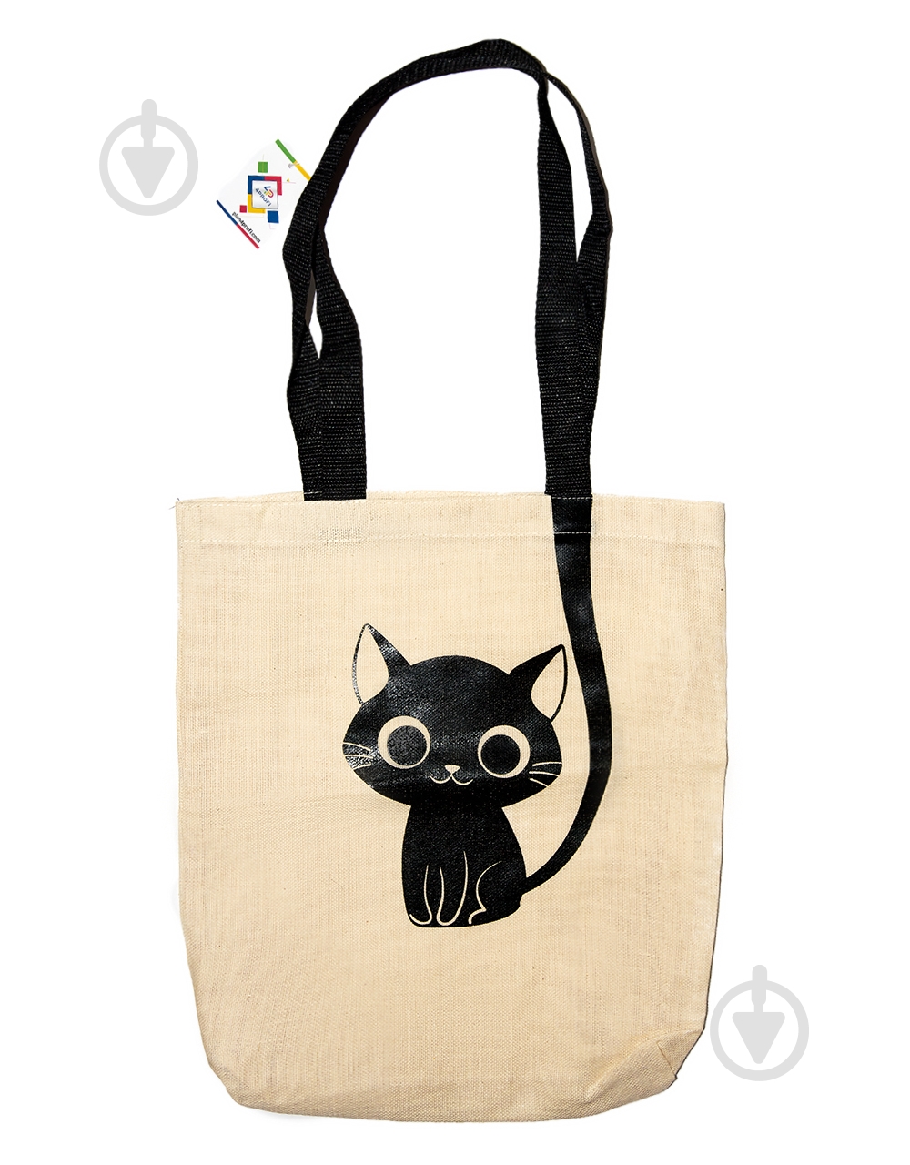 Экосумка из двунитки Kitty 33.5х34 см - фото 3