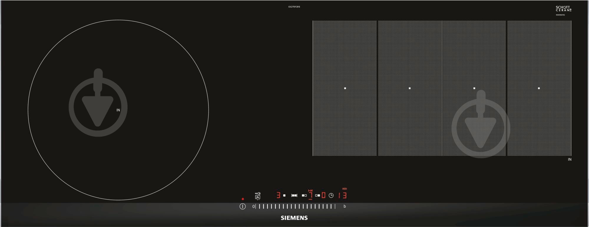 Варочная поверхность индукционная Siemens EX275FCB1E - фото 1 Варочная поверхность индукционная Siemens EX275FCB1E - фото 1