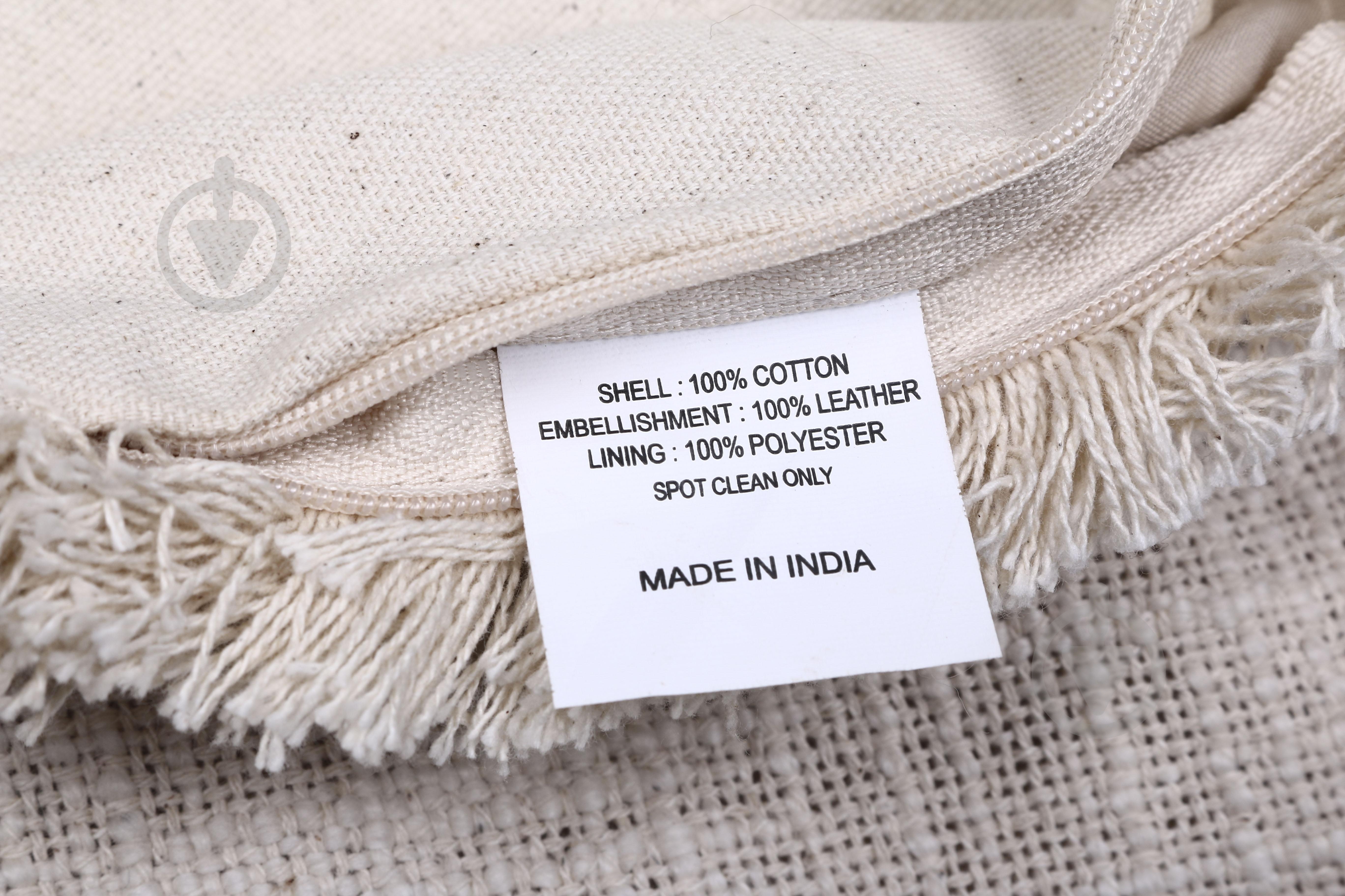 Наволочка декоративна Hairon з ручною вишивкою 30x50 см коричневий із бежевим PANACHE - фото 3 Наволочка декоративна Hairon з ручною вишивкою 30x50 см коричневий із бежевим PANACHE - фото 3