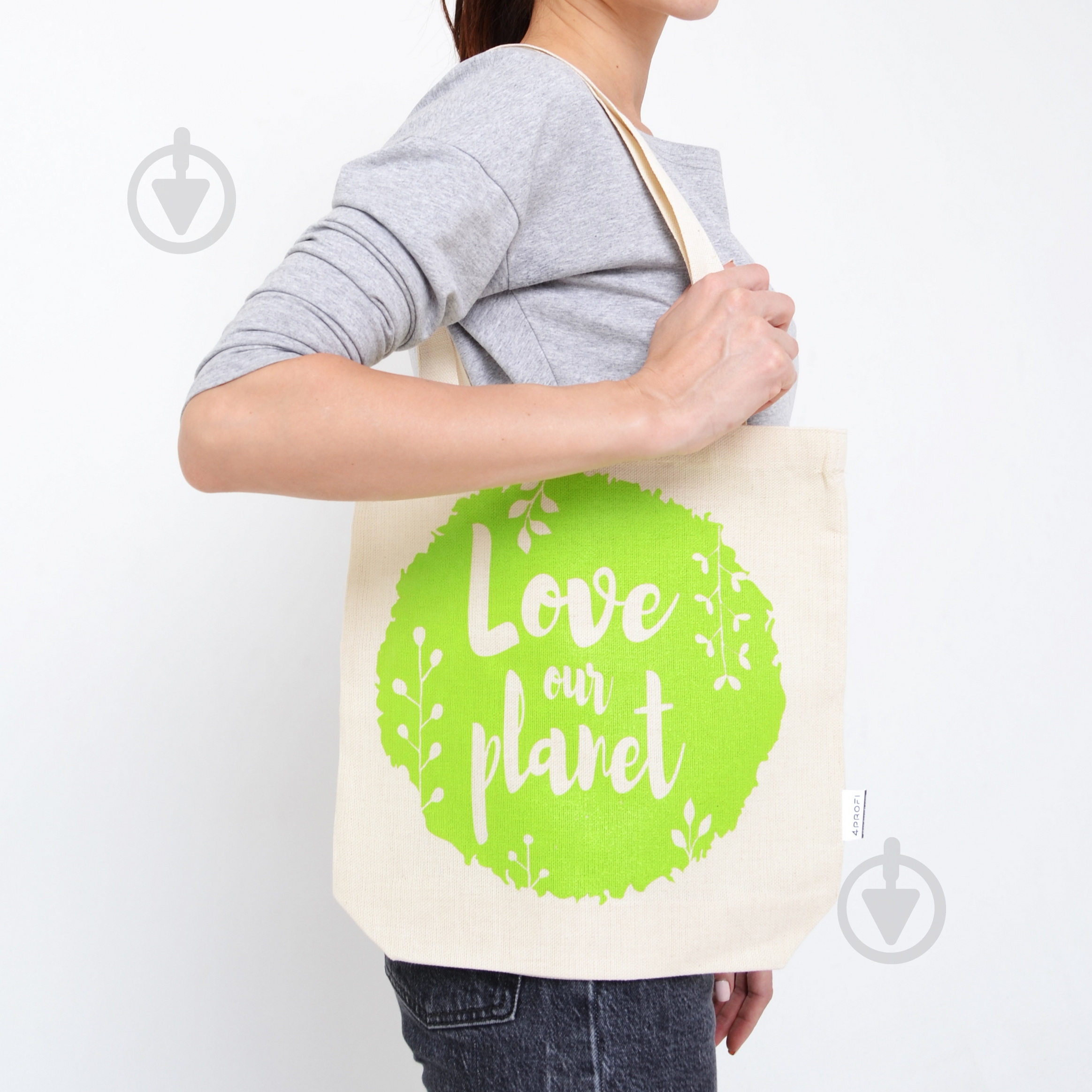 Экосумка из двунитки Plane 33.5х34 см - фото 2