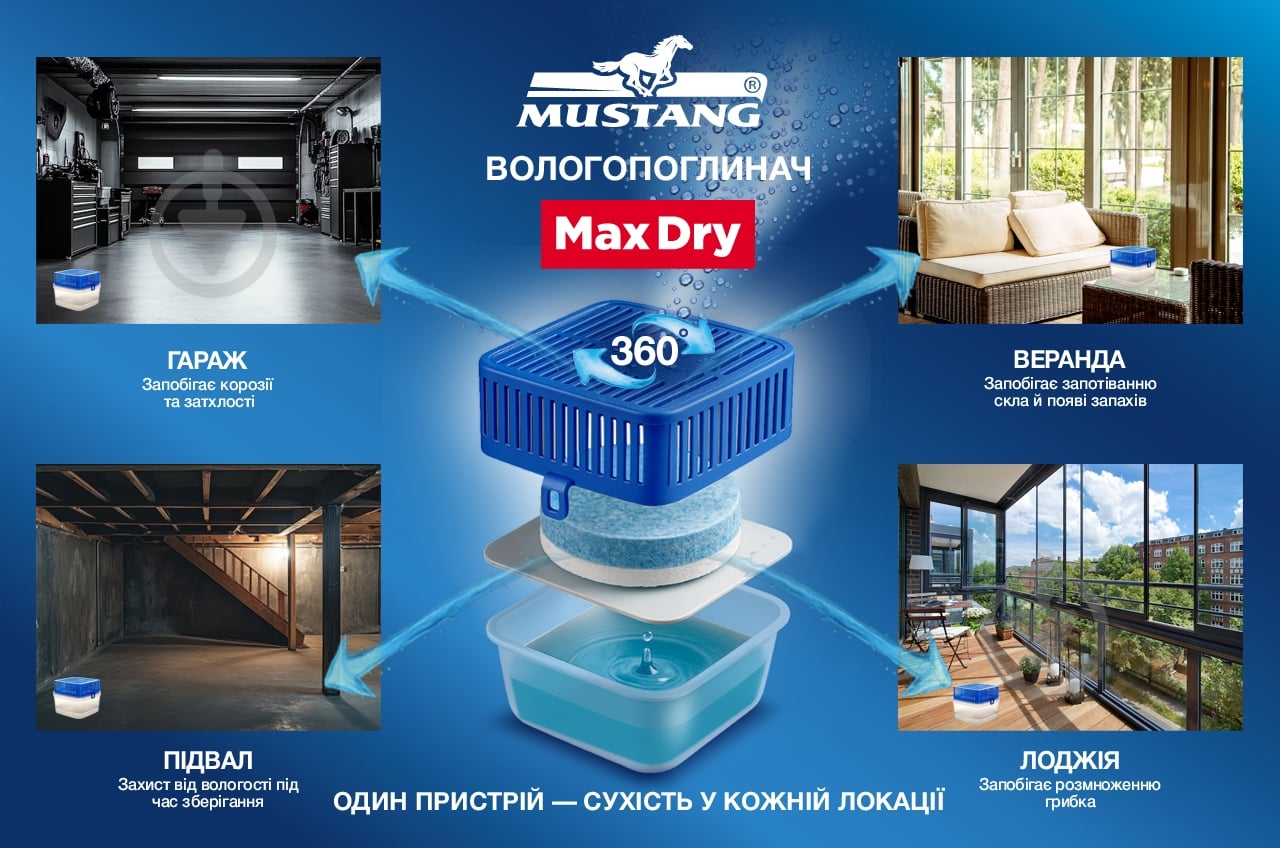 Вологопоглинач Mustang Max Dry (MD-CNTR ) - фото 4