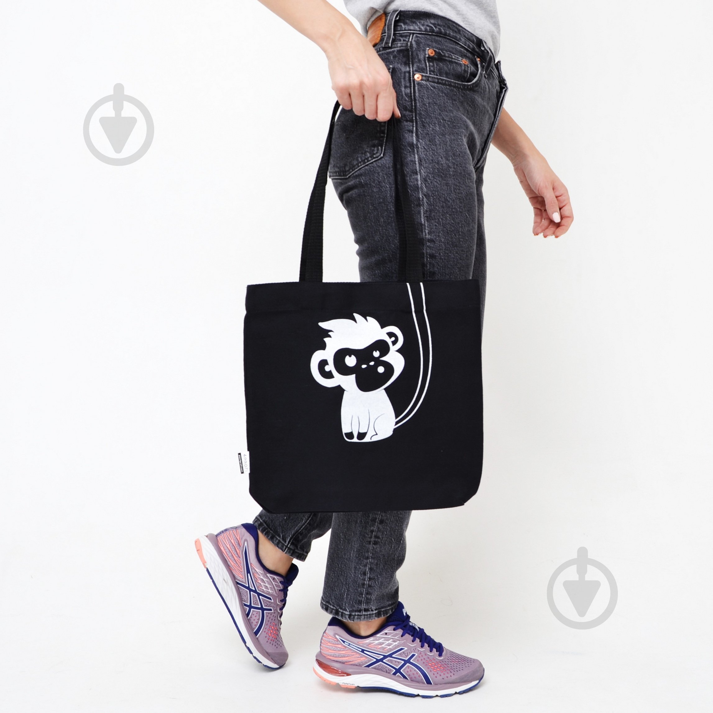 Экосумка из диагонали Monkey 33.5х34 см - фото 2