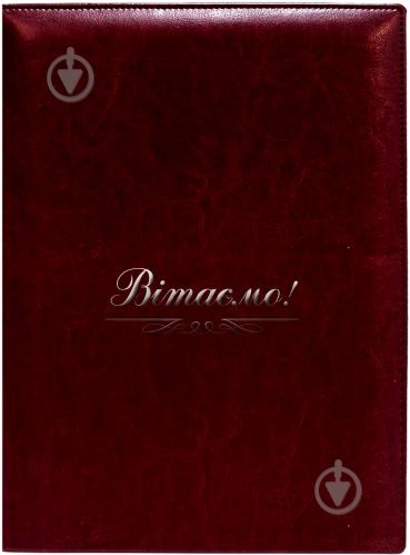 Папка А4 Nebraska Вітаємо! O36039-18 бордо Optima - фото 1