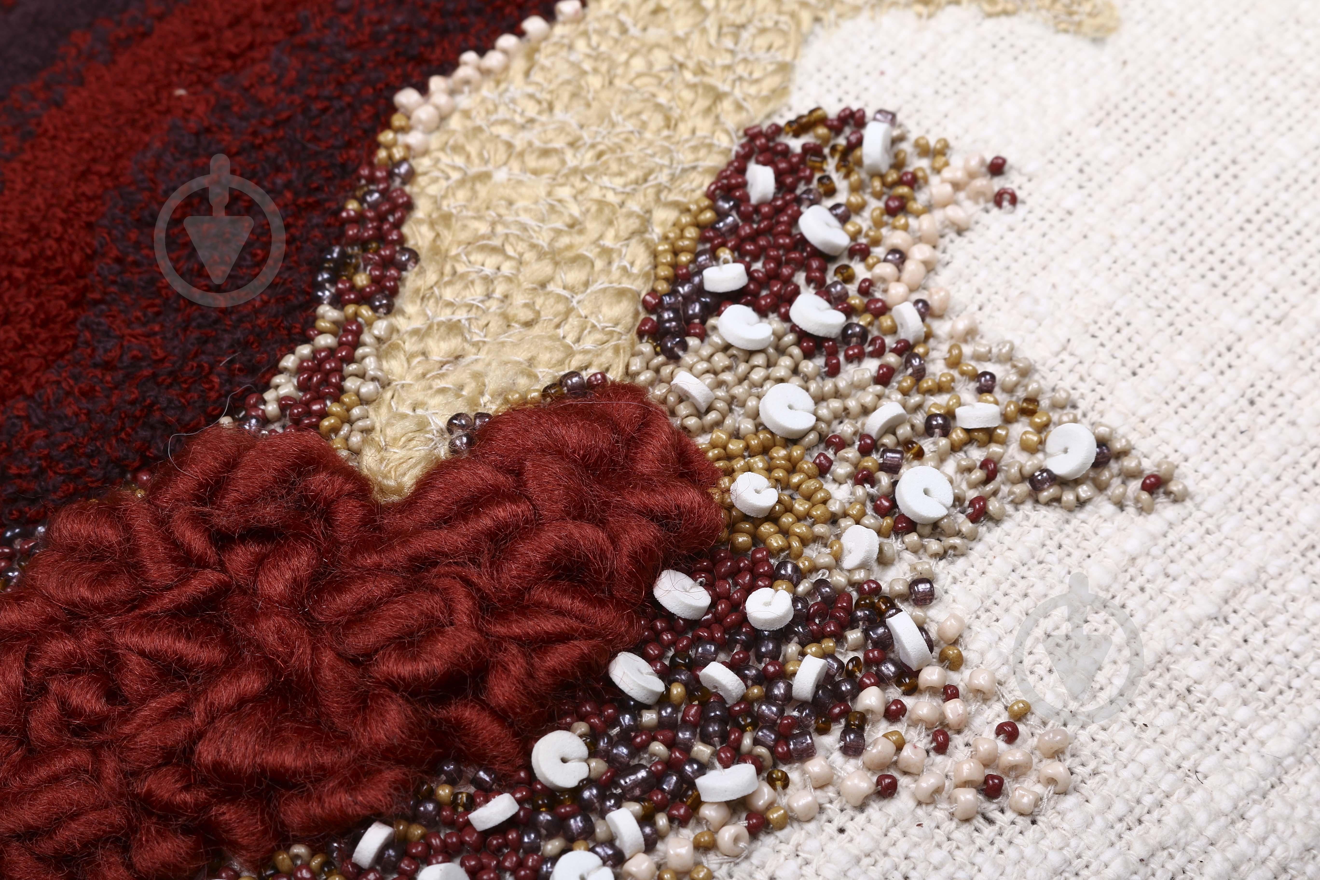 Наволочка декоративна Handloom Cotton з ручною вишивкою 30x50 см червоний PANACHE - фото 2 Наволочка декоративна Handloom Cotton з ручною вишивкою 30x50 см червоний PANACHE - фото 2