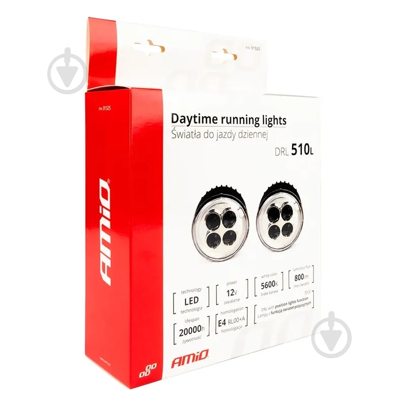 Фари додаткові AMiO 510L 12V 11.16W (01525) 12 Вт 12 В - фото 6 Фари додаткові AMiO 510L 12V 11.16W (01525) 12 Вт 12 В - фото 6