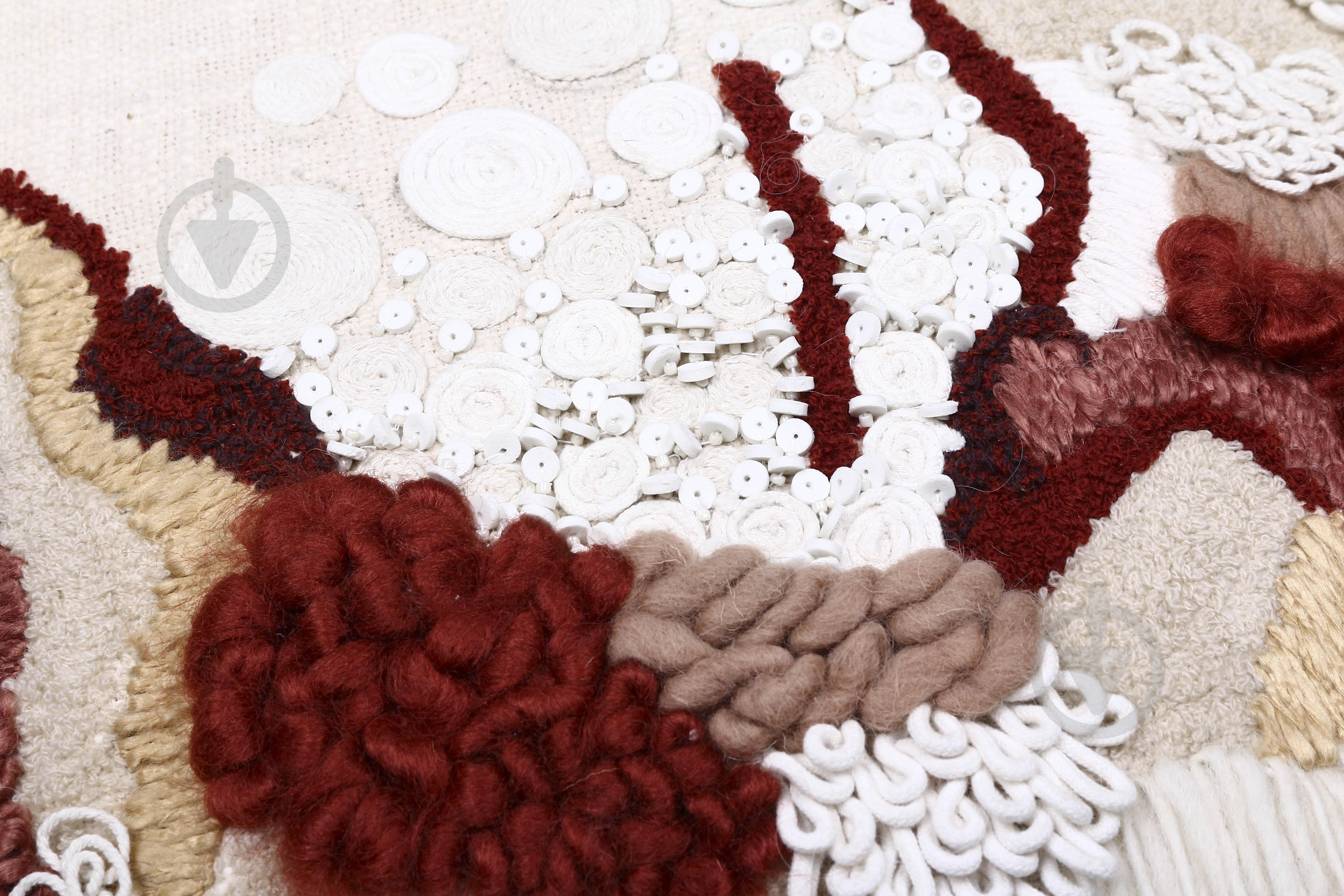 Наволочка декоративна Handloom Cotton з ручною вишивкою 45x45 см різнокольоровий PANACHE - фото 2 Наволочка декоративна Handloom Cotton з ручною вишивкою 45x45 см різнокольоровий PANACHE - фото 2