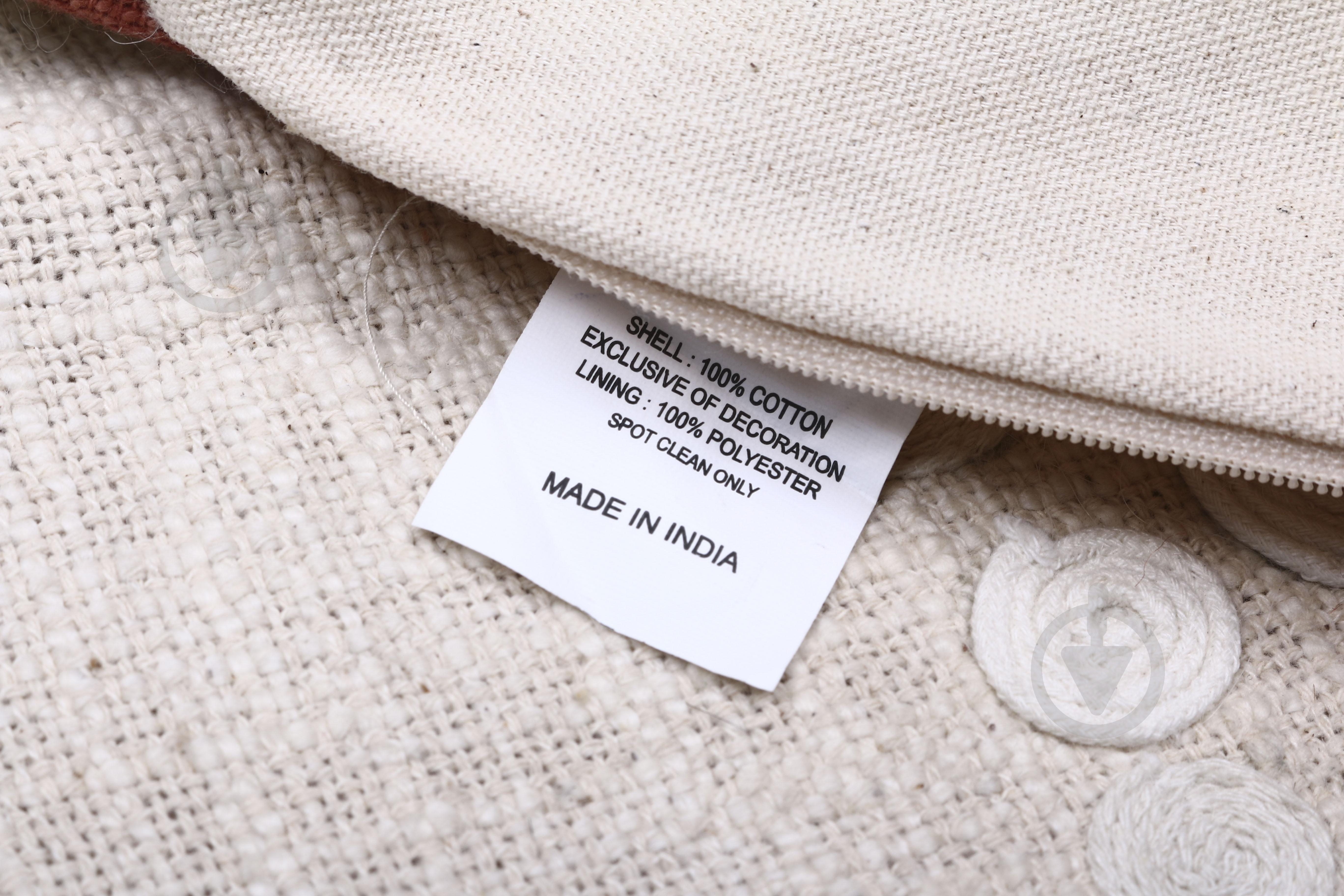 Наволочка декоративна Handloom Cotton з ручною вишивкою 45x45 см різнокольоровий PANACHE - фото 3 Наволочка декоративна Handloom Cotton з ручною вишивкою 45x45 см різнокольоровий PANACHE - фото 3