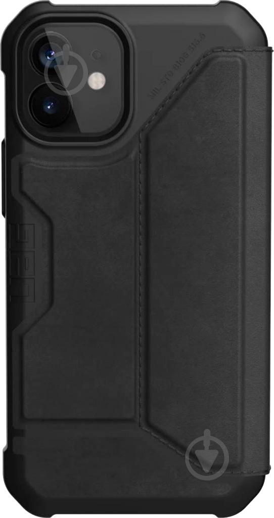 Чехол UAG Metropolis Leather Black 112346118340 для Apple iPhone 12 Mini - фото 2