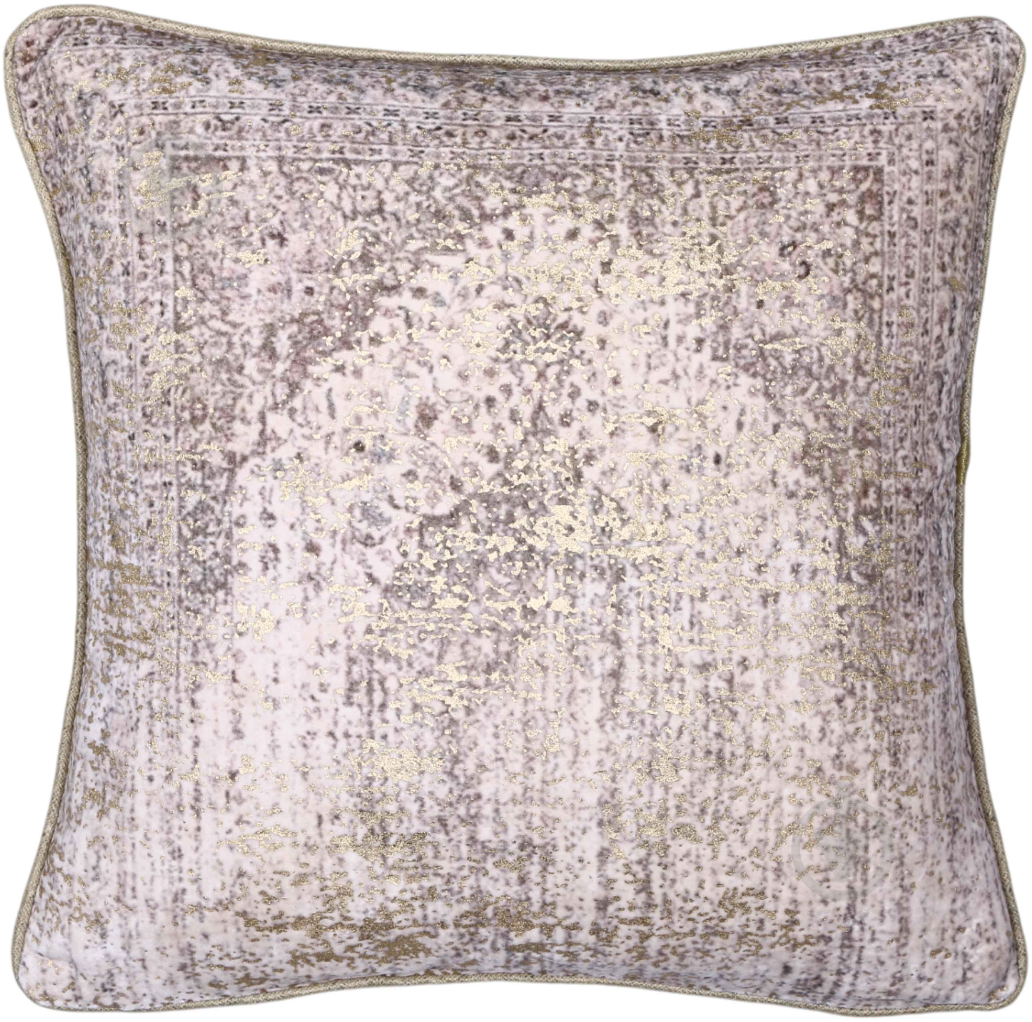 Наволочка декоративна Velvet з ручною вишивкою 45x45 см слонова кістка PANACHE - фото 1 Наволочка декоративна Velvet з ручною вишивкою 45x45 см слонова кістка PANACHE - фото 1