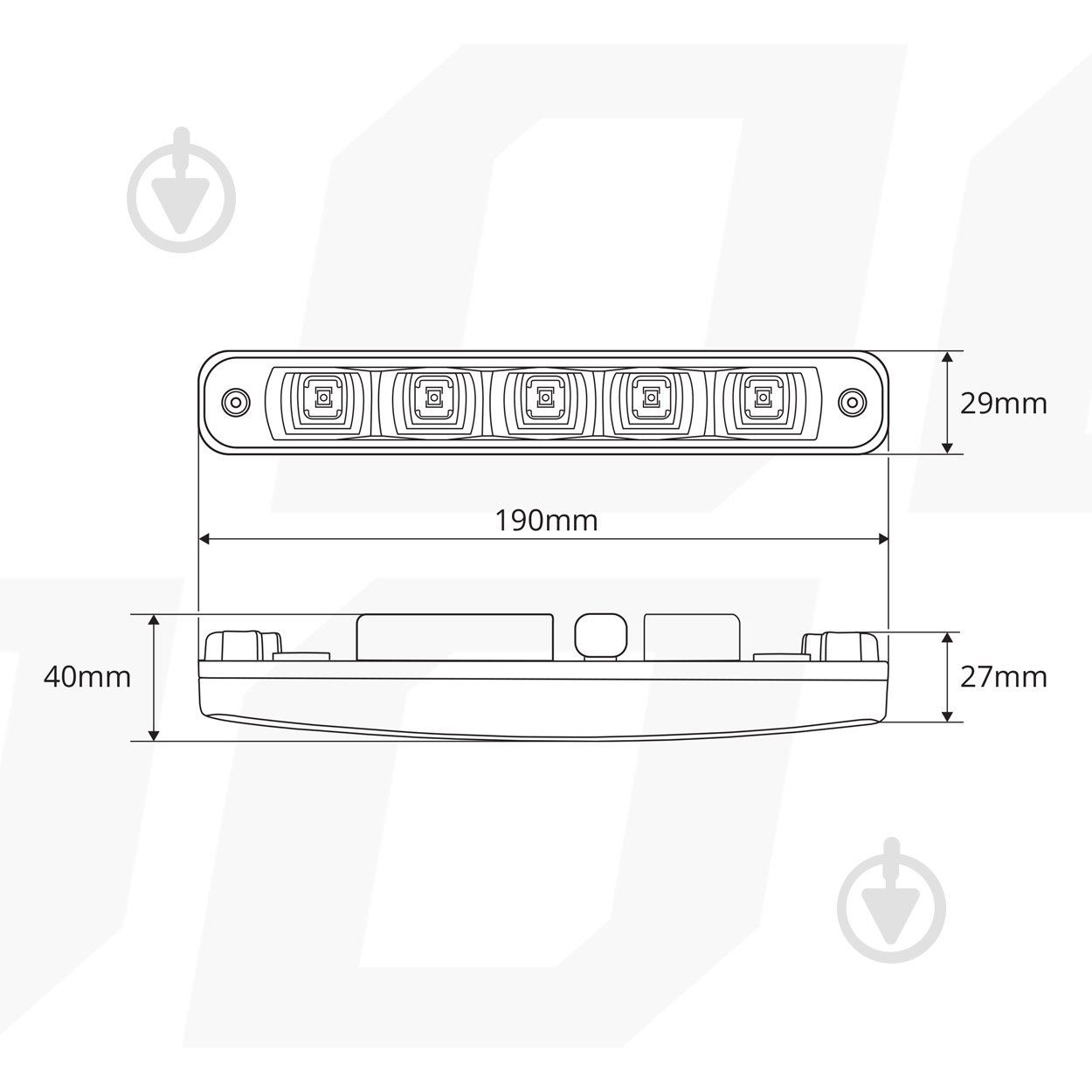 Фари додаткові AMiO 507HP (01523) 12 Вт 12 В - фото 5 Фари додаткові AMiO 507HP (01523) 12 Вт 12 В - фото 5