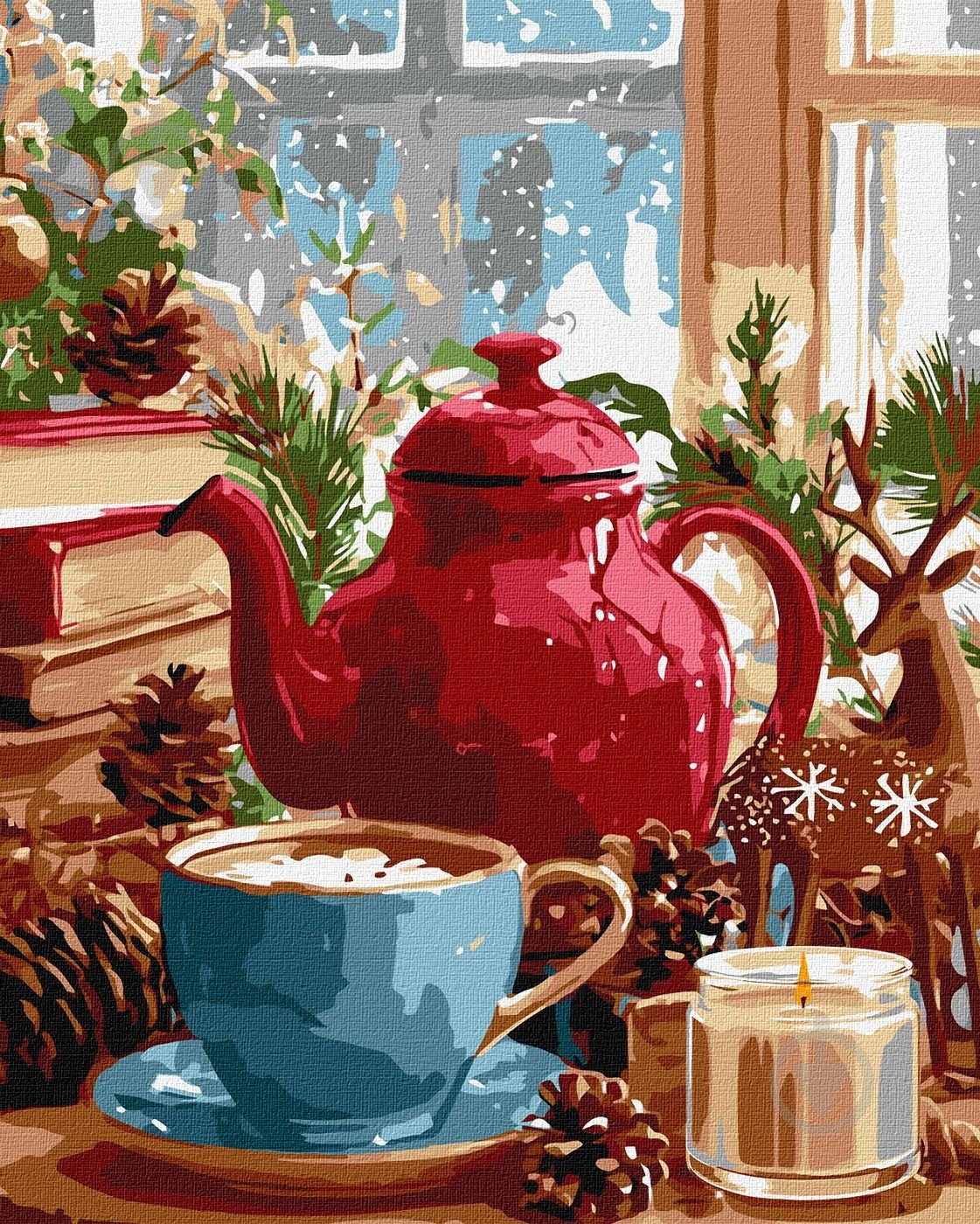 Картина по номерам Зимняя атмосфера дома 40х50 см Ideyka - фото 1 Картина по номерам Зимняя атмосфера дома 40х50 см Ideyka - фото 1