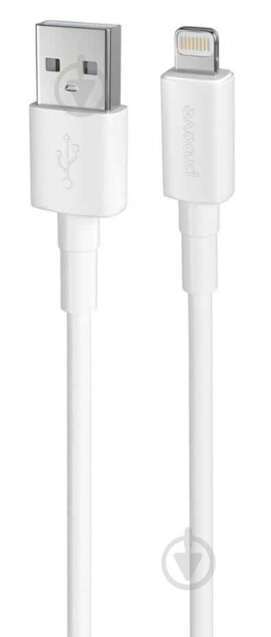 Кабель Proove Small Silicone Lightning 2.4A 1 м белый (CCSM20001102) - фото 2