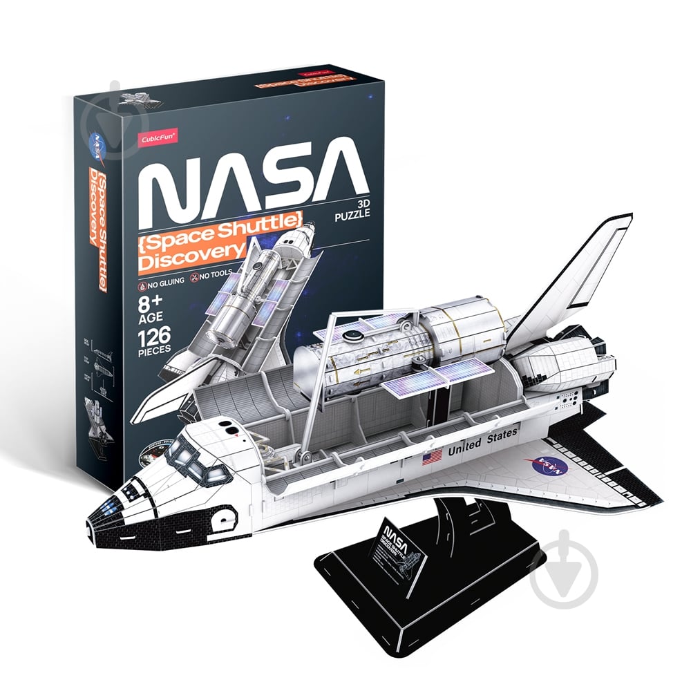3D-пазл CubicFun Трехмерная головоломка-конструктор NASA Космический Шаттл Дискавери DS1057h - фото 3