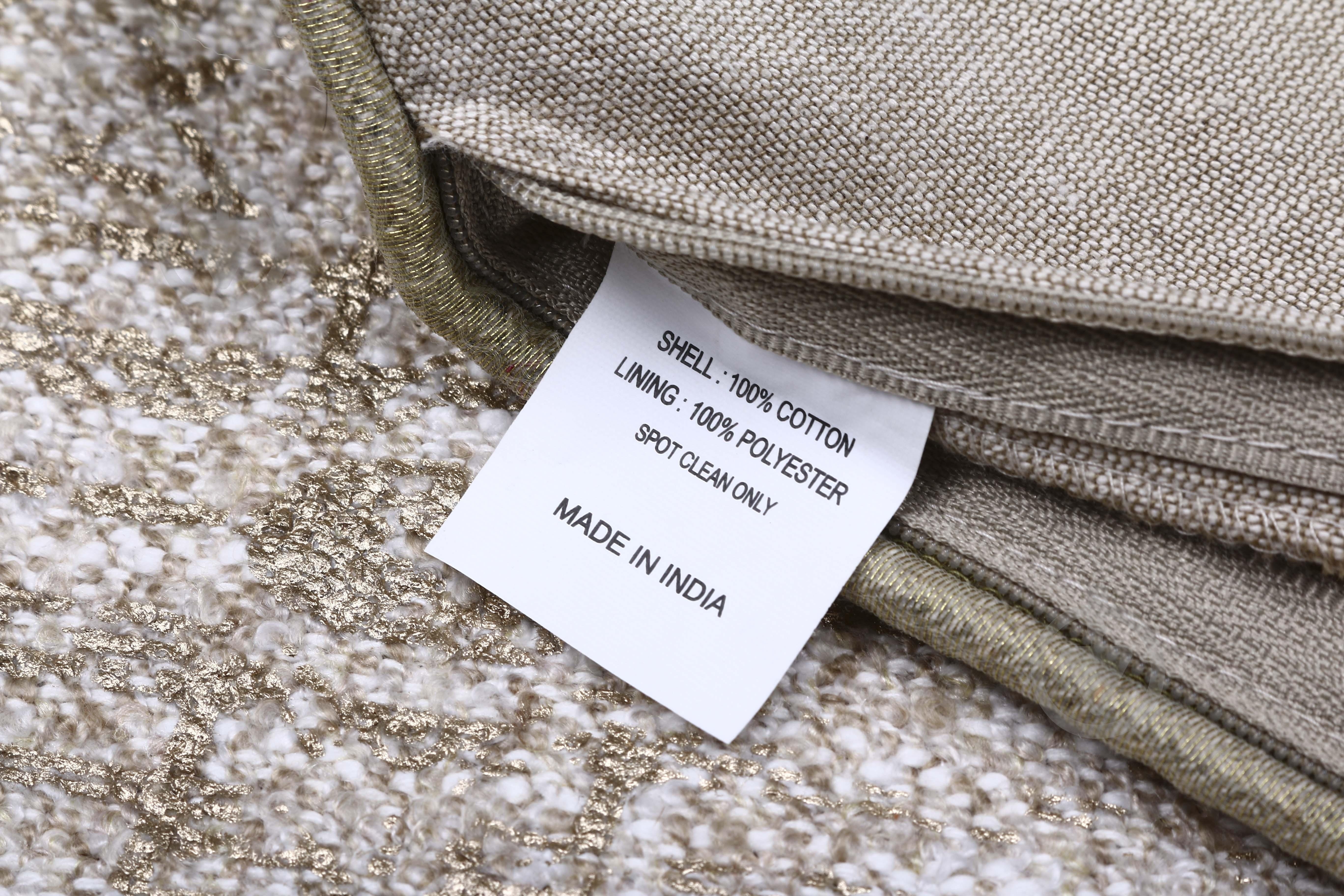 Наволочка декоративна Jacquard Fabric 45x45 см бежевий із принтом PANACHE - фото 3 Наволочка декоративна Jacquard Fabric 45x45 см бежевий із принтом PANACHE - фото 3