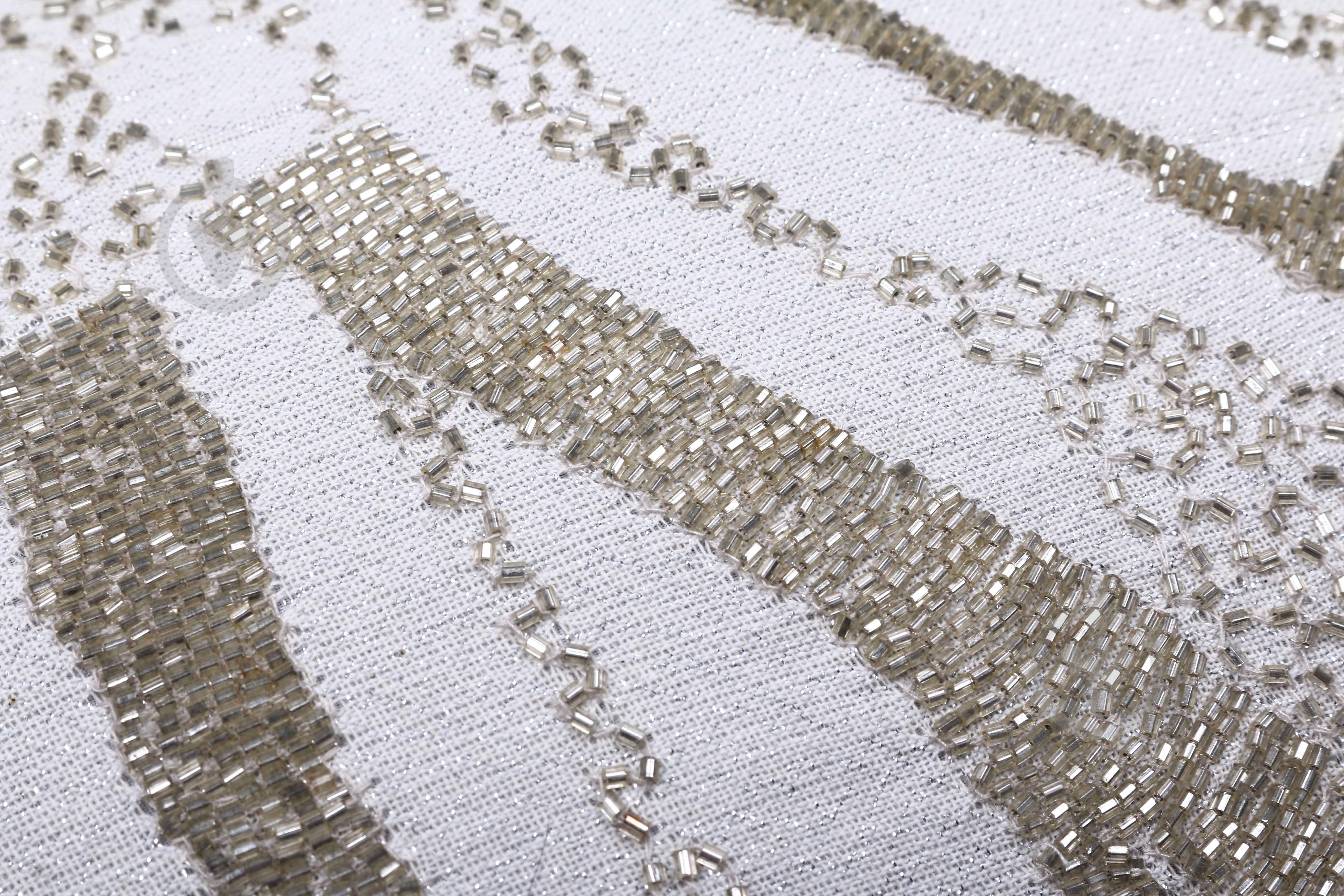 Наволочка декоративна Lurex Line з ручною вишивкою 30x50 см слонова кістка PANACHE - фото 2 Наволочка декоративна Lurex Line з ручною вишивкою 30x50 см слонова кістка PANACHE - фото 2