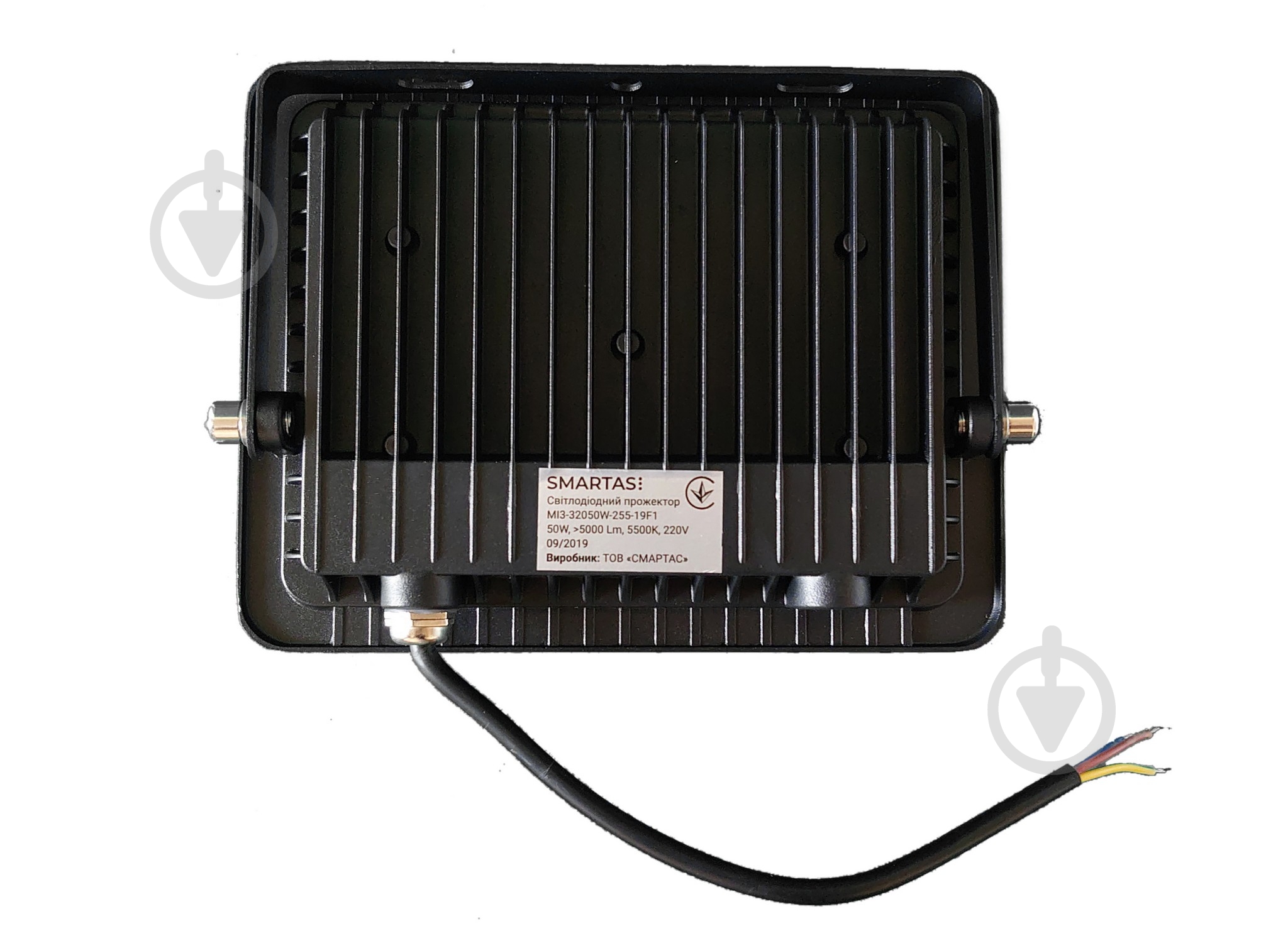 Прожектор світлодіодний Smartas Messi 50 Вт IP66 чорний MI3-32050W-255-19F1 - фото 2