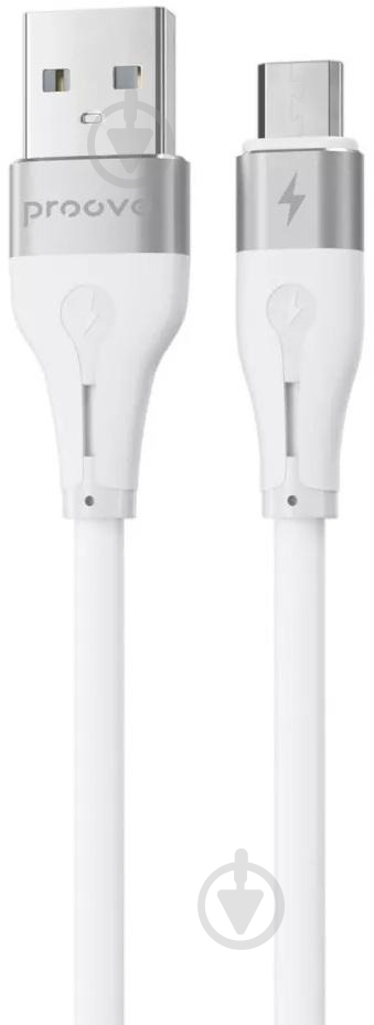 Кабель Proove Soft Silicone Micro USB 2.4A 1 м белый (CCSO20001302) - фото 1 Кабель Proove Soft Silicone Micro USB 2.4A 1 м белый (CCSO20001302) - фото 1