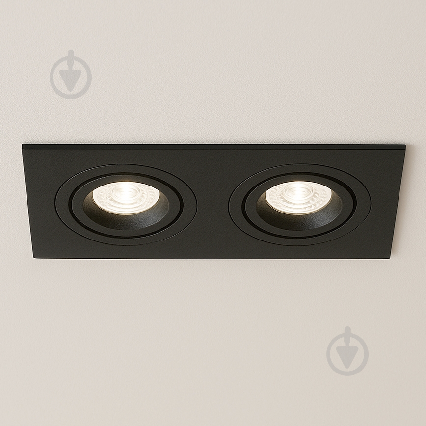 Світильник точковий LIGHT SET MAK AS20-2 GU5.3 чорний - фото 2