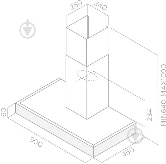 Вытяжка Elica SPOT PLUS IX/A/90 - фото 2 Вытяжка Elica SPOT PLUS IX/A/90 - фото 2