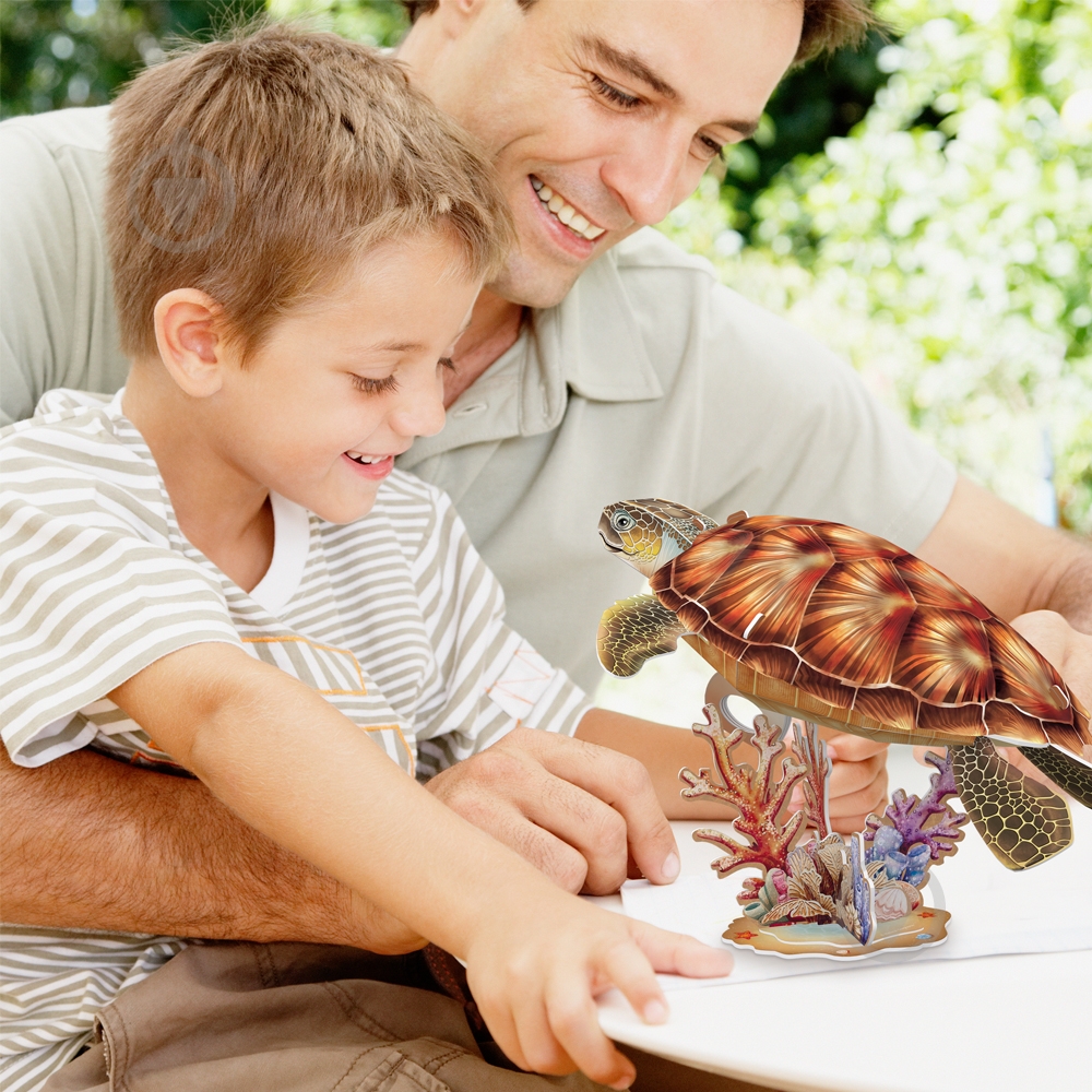 3D-пазл CubicFun Тривимірна головоломка-конструктор Зникаючі тварини Морська Черепаха DS1080h - фото 5 3D-пазл CubicFun Тривимірна головоломка-конструктор Зникаючі тварини Морська Черепаха DS1080h - фото 5