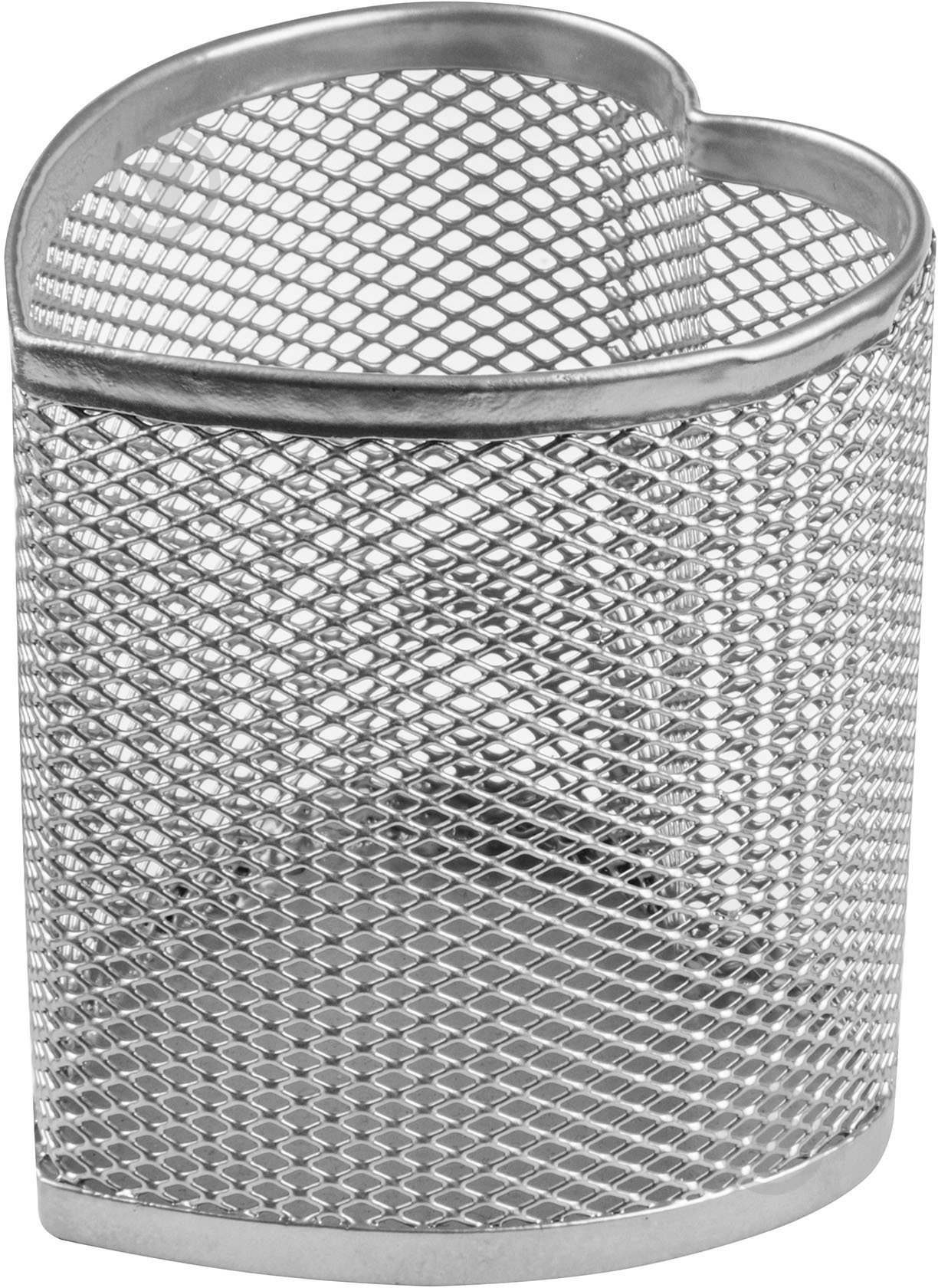 Подставка для ручек Сердце O36320-10 серая Optima - фото 1